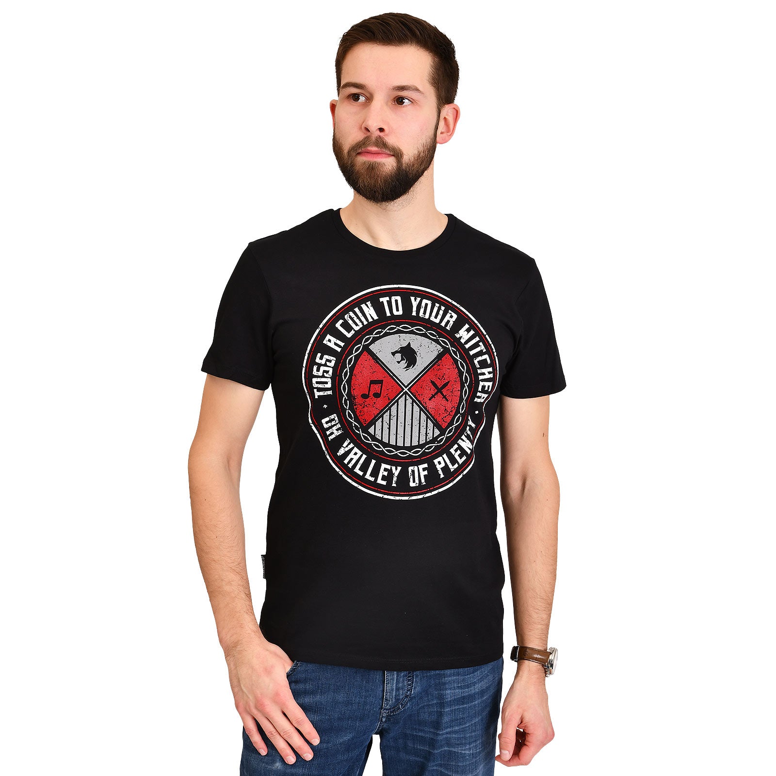 Product image Toss a Coin T-Shirt for Witcher Fans Black