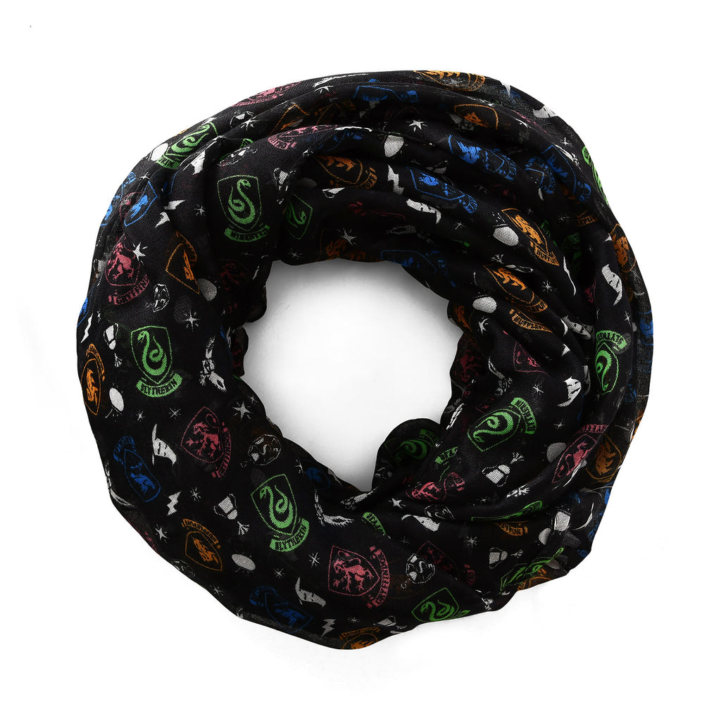 Product image Harry Potter - Hogwarts Crest Loop Scarf Black