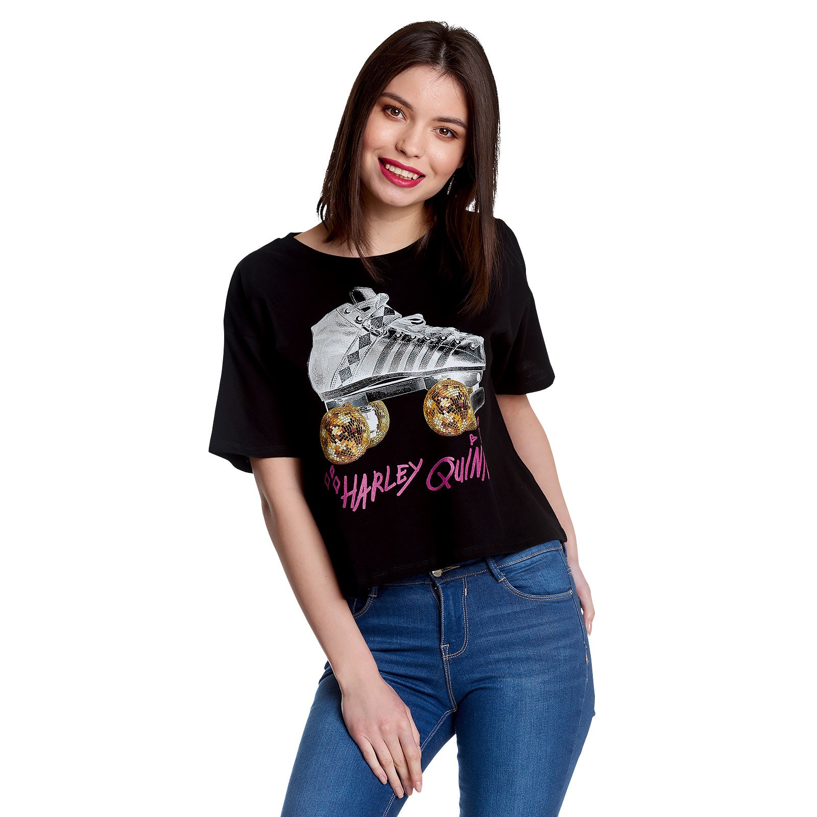 Product image Birds of Prey - Harley Roller Skates Crop Top Women's Black