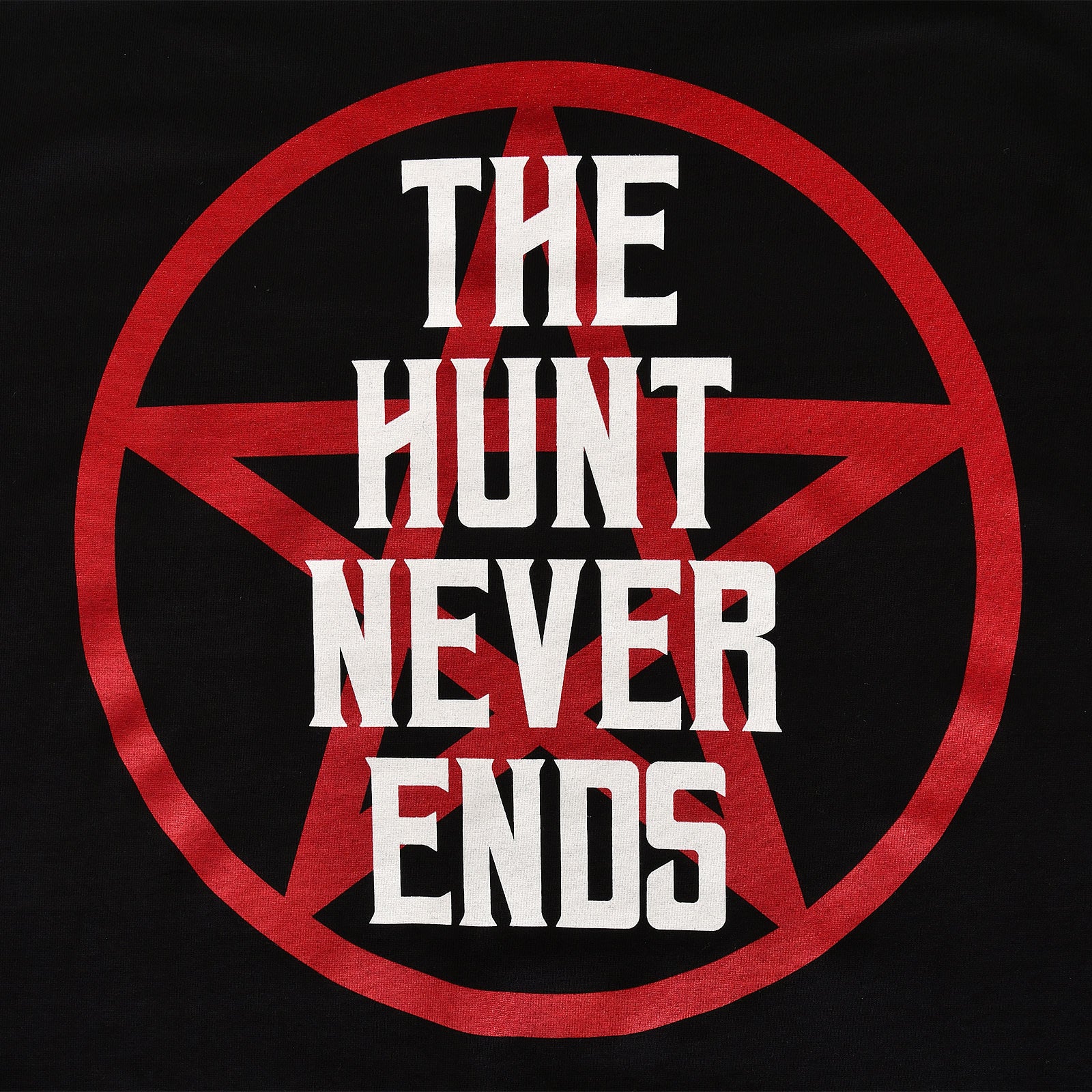Product image The Hunt Never Ends T-Shirt for Supernatural Fans black
