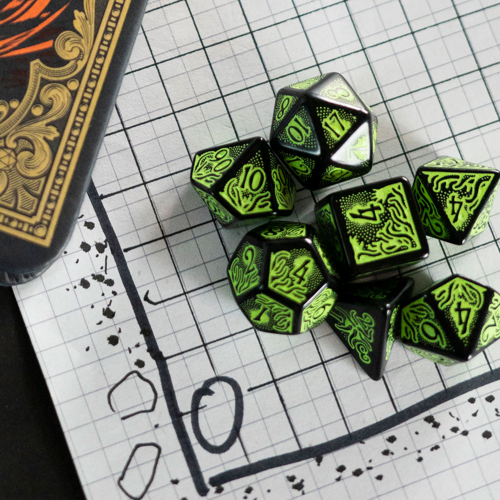 Product image Call of Cthulhu RPG Dice Set 7th Edition 7pcs black