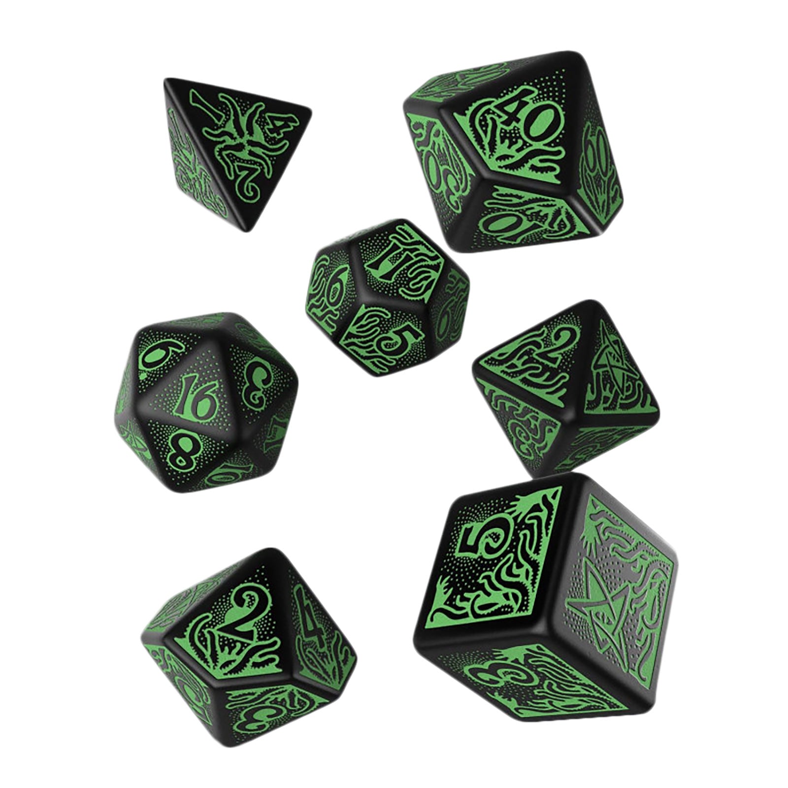 Product image Call of Cthulhu RPG Dice Set 7th Edition 7pcs black