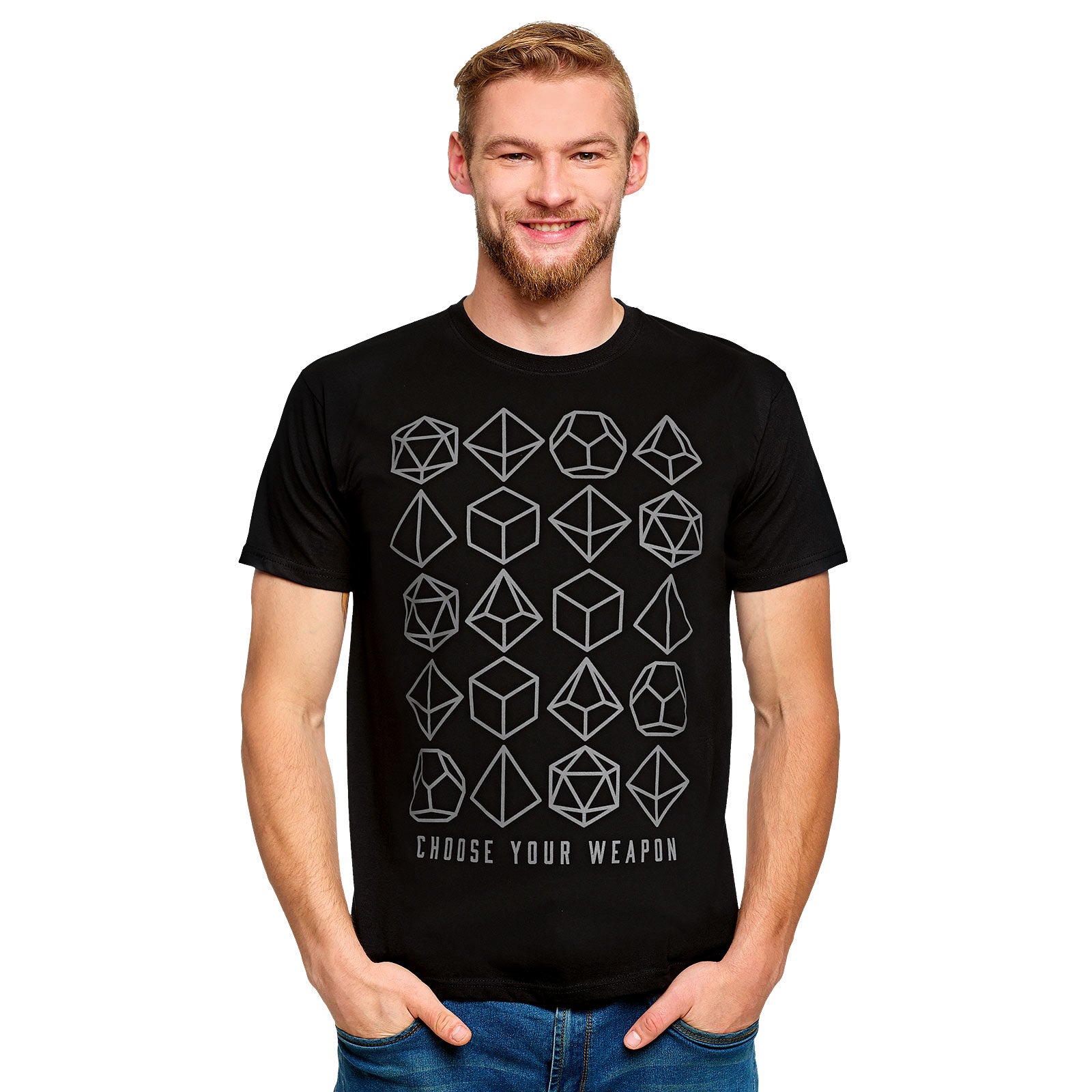 Product image Choose Your Weapon Dice T-Shirt Black