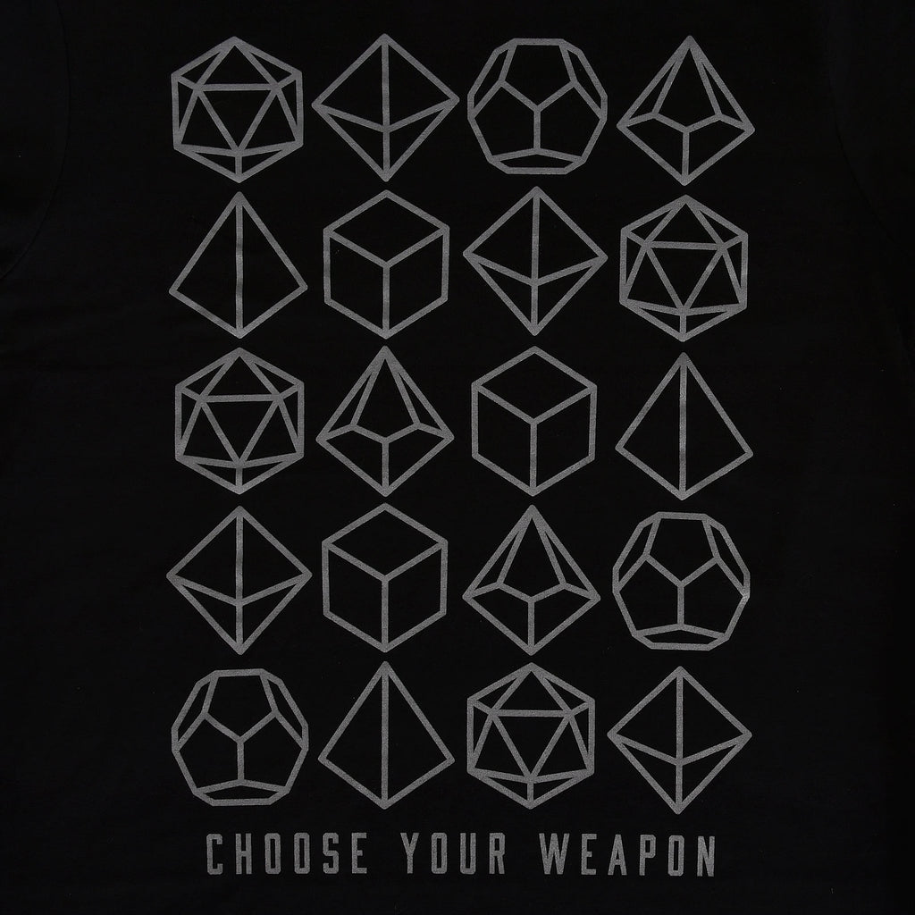 Product image Choose Your Weapon Dice T-Shirt Black