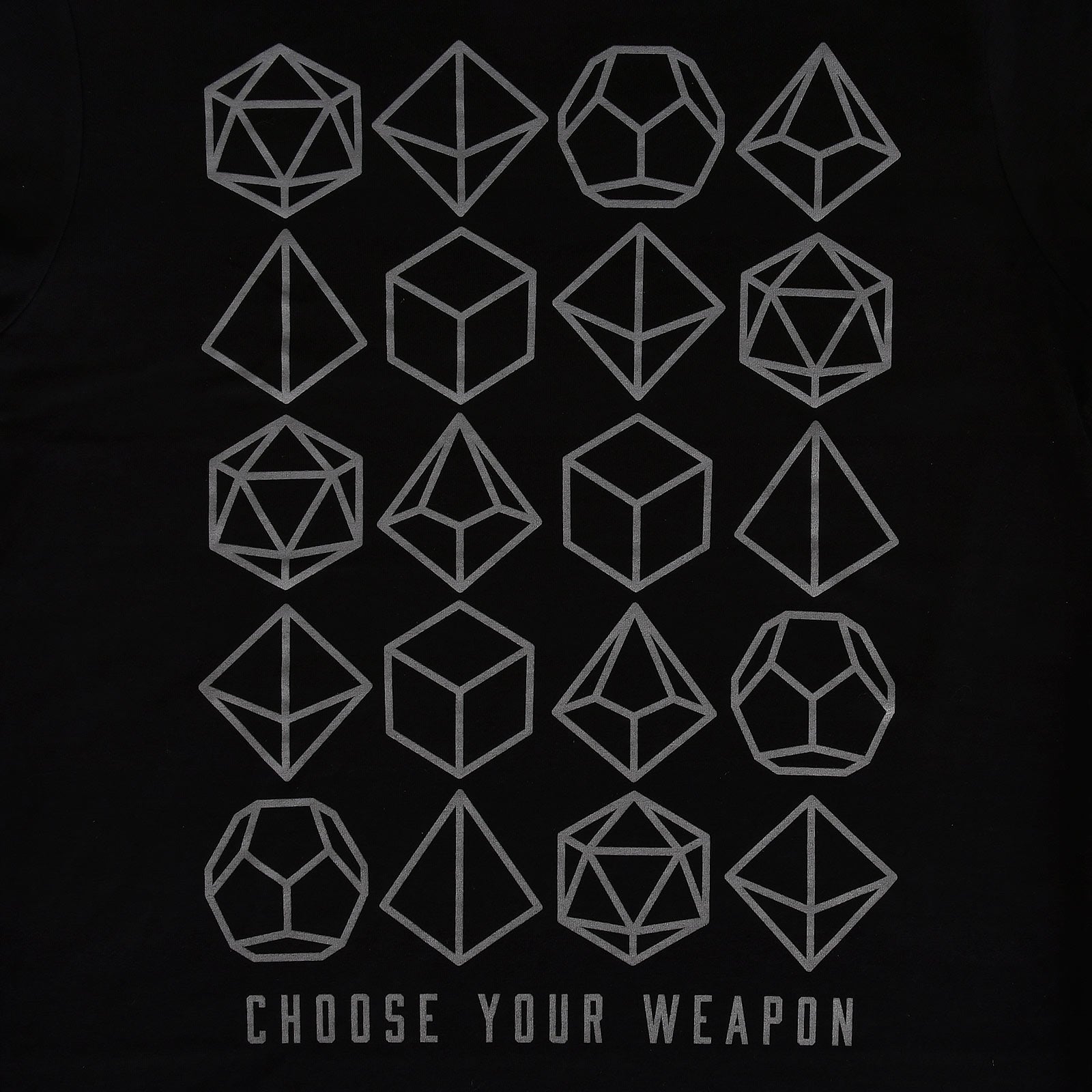 Product image Choose Your Weapon Dice T-Shirt Black