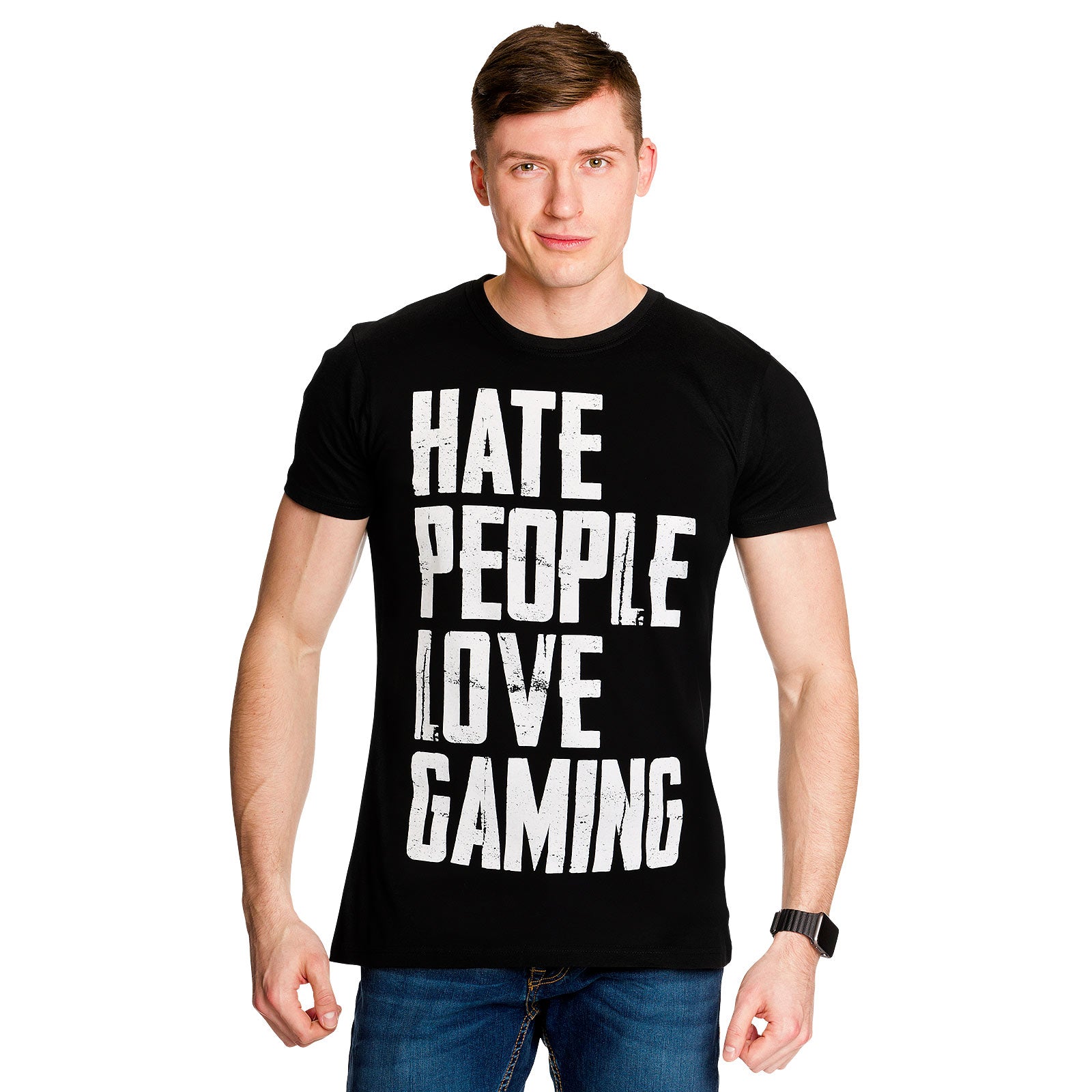 Product image Hate People Love Gaming T-Shirt Black