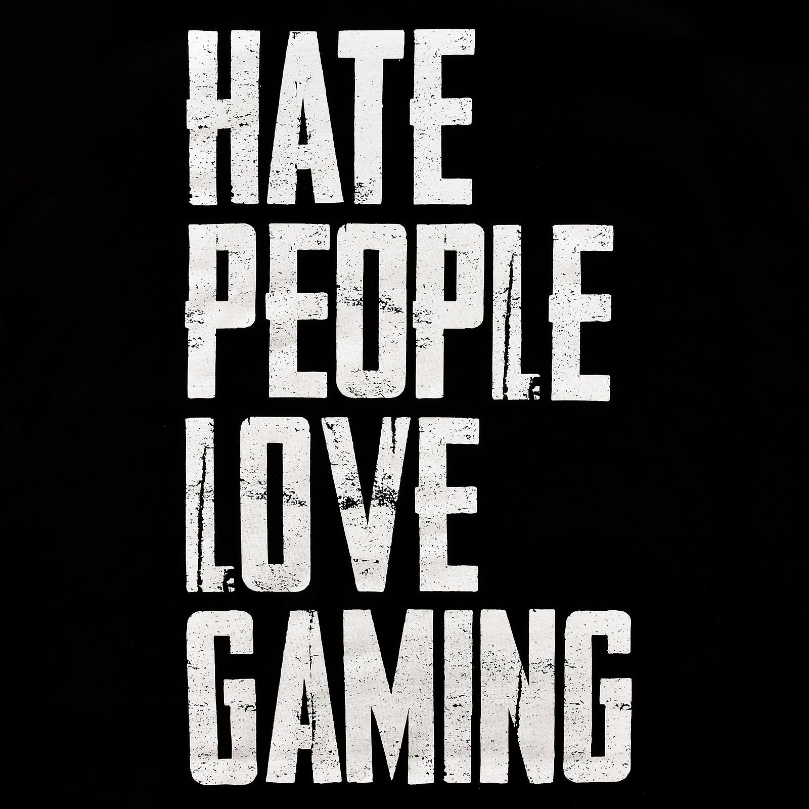 Product image Hate People Love Gaming T-Shirt Black