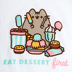 Product image Pusheen - Eat Dessert First Women's T-Shirt white