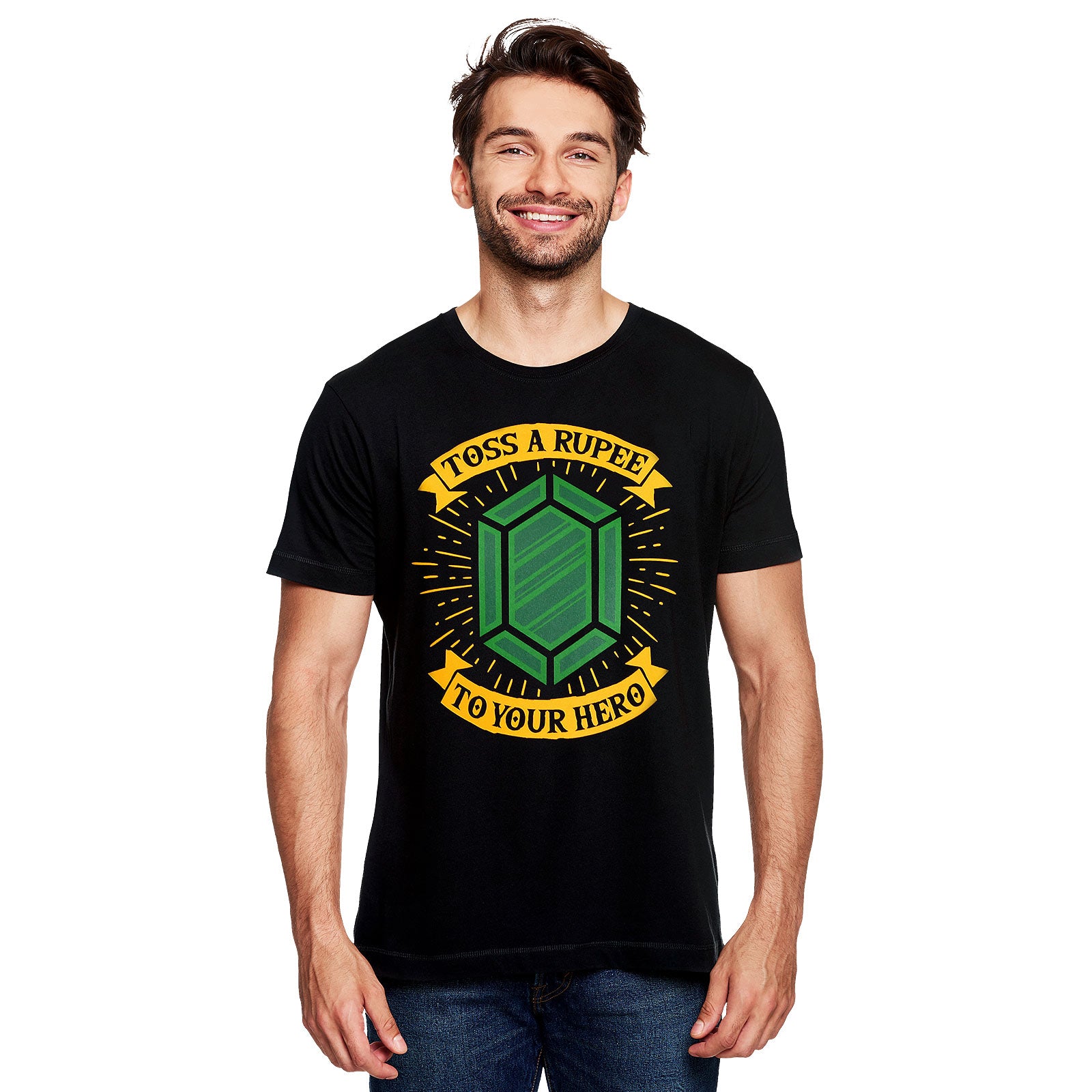 Product image Toss a Rupee to Your Hero T-Shirt for Zelda Fans Black
