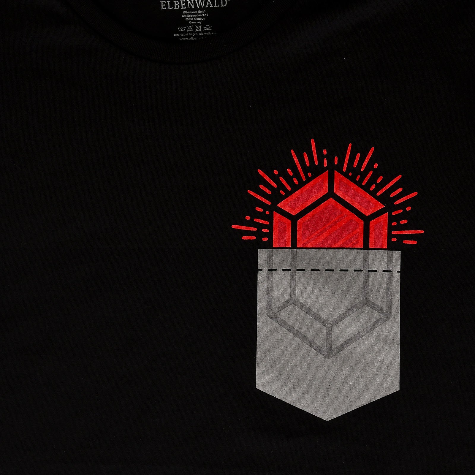 Product image Pocket Ruby T-Shirt for Zelda Fans Black