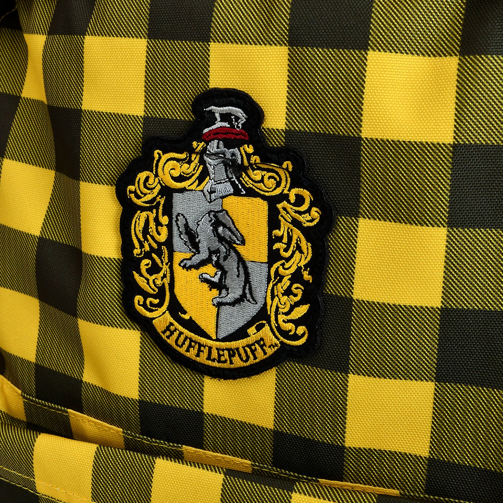 Product image Harry Potter - Hufflepuff Crest Checkered Backpack