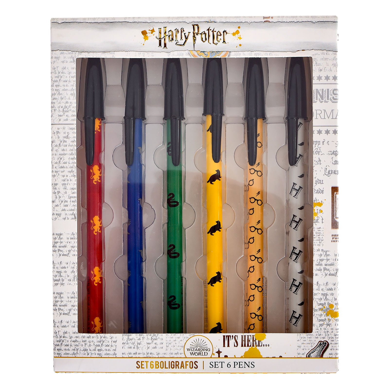 Product image Harry Potter - Hogwarts House Pride Pens 6 Piece Set