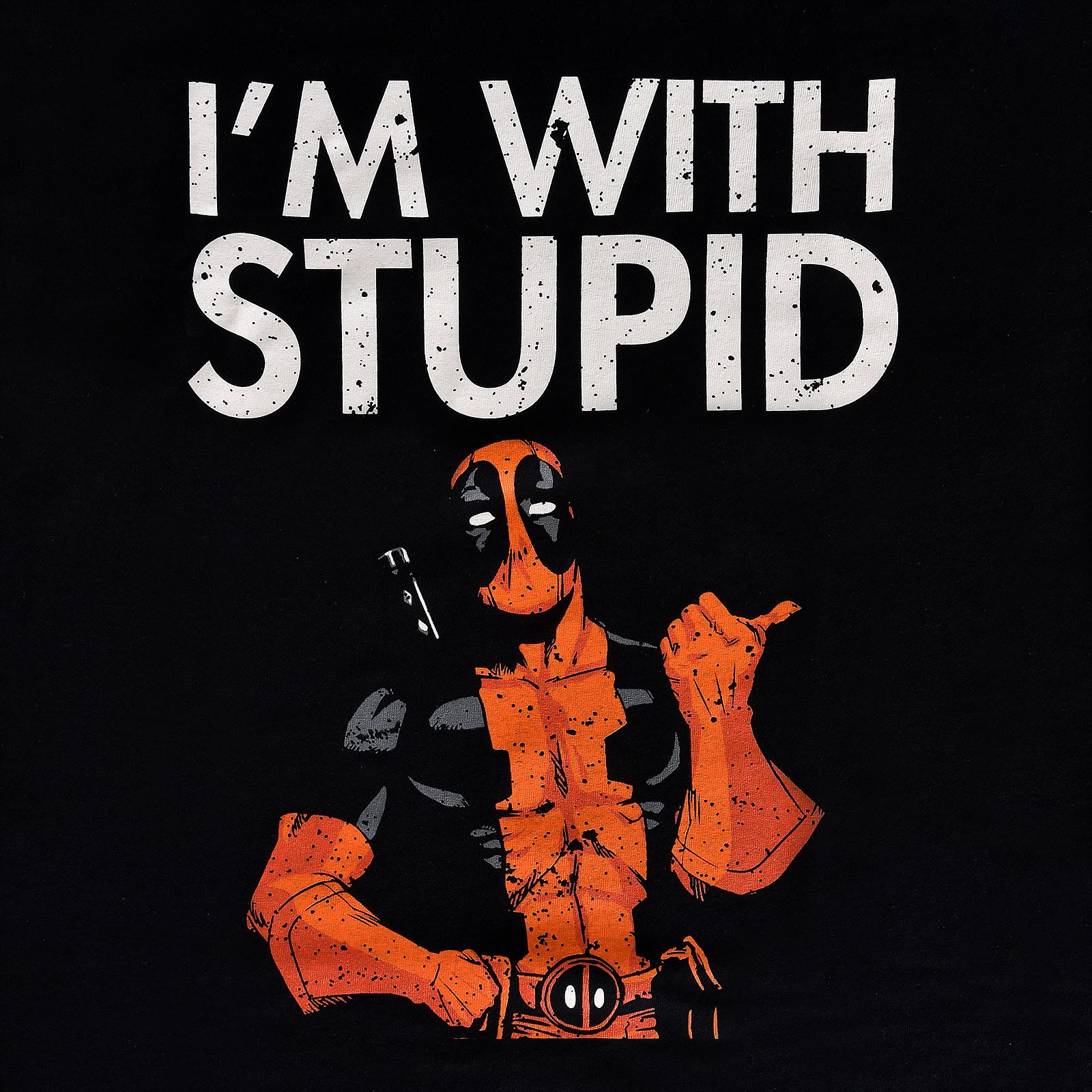 Product image Deadpool - I'm With Stupid T-Shirt black
