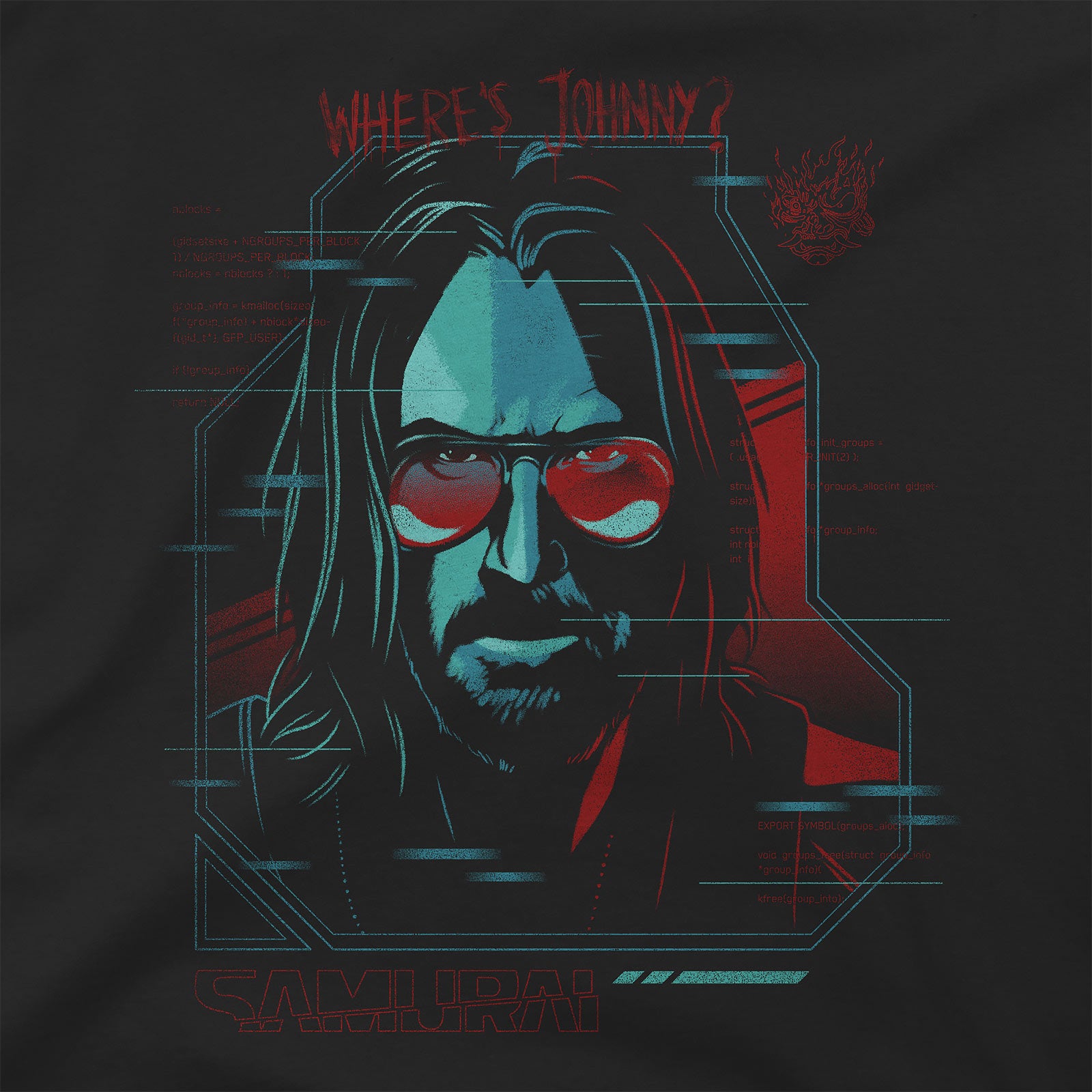 Product image Cyberpunk 2077 - Digital Ghost T-Shirt Black