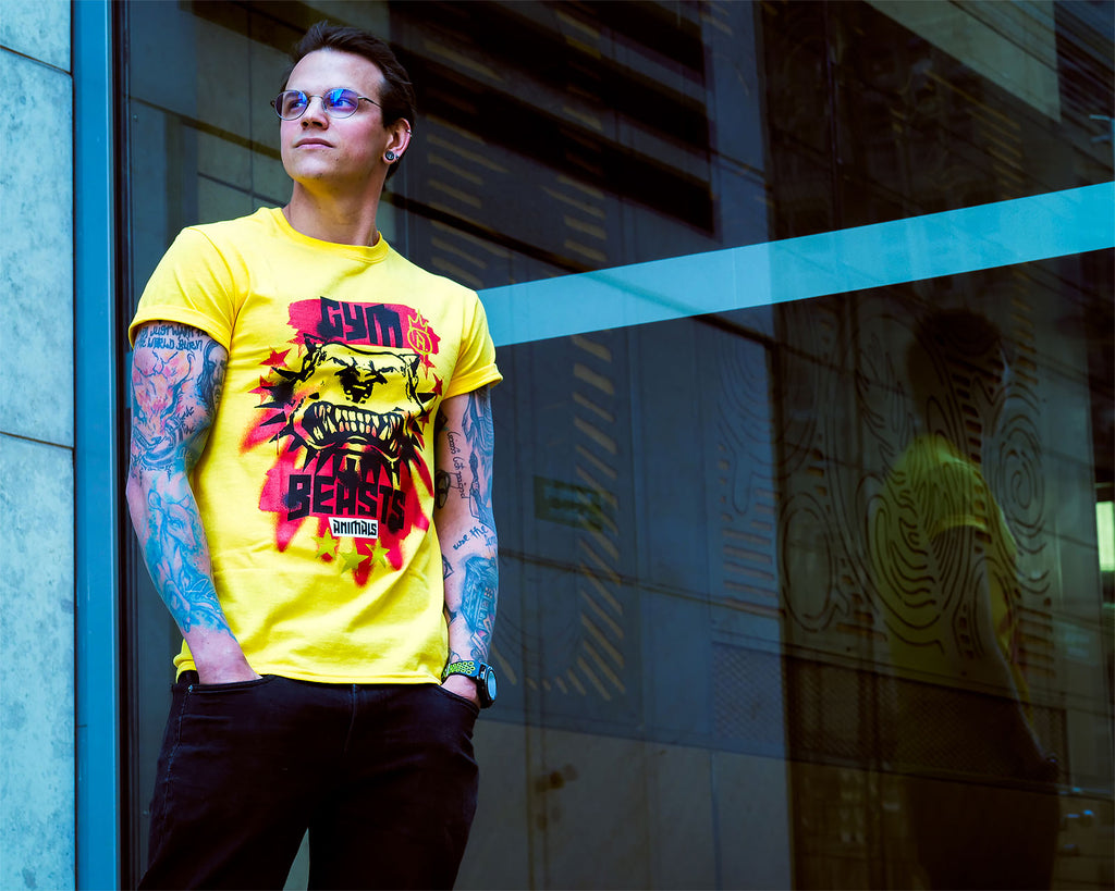 Product image Cyberpunk 2077 - Gym Beasts T-Shirt Yellow