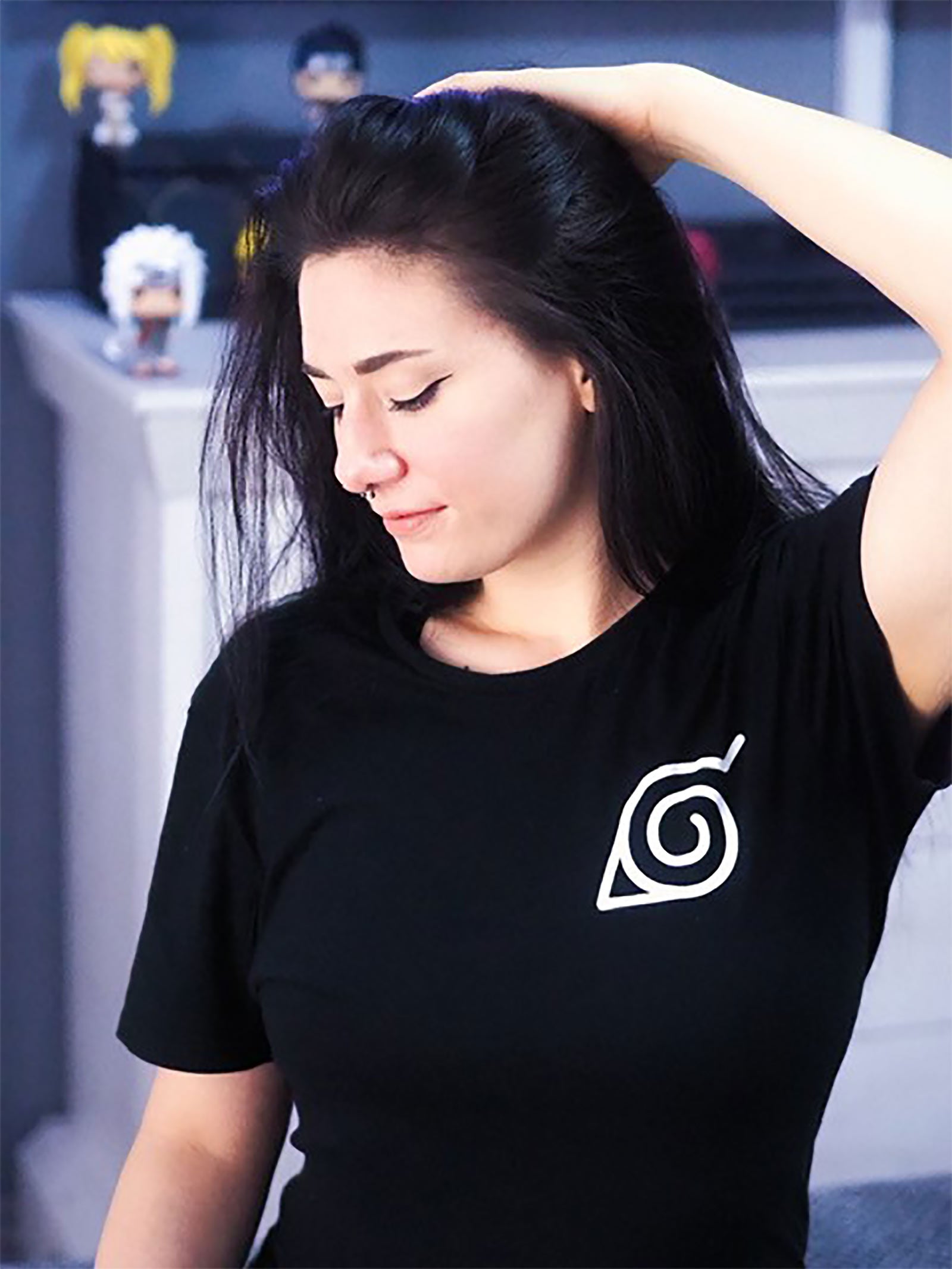 Product image Naruto - Konoha Mini Symbol T-Shirt Black