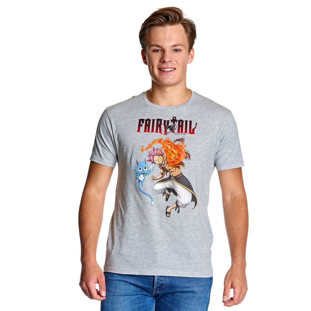 Product image Fairy Tail - Natsu and Happy T-Shirt grey