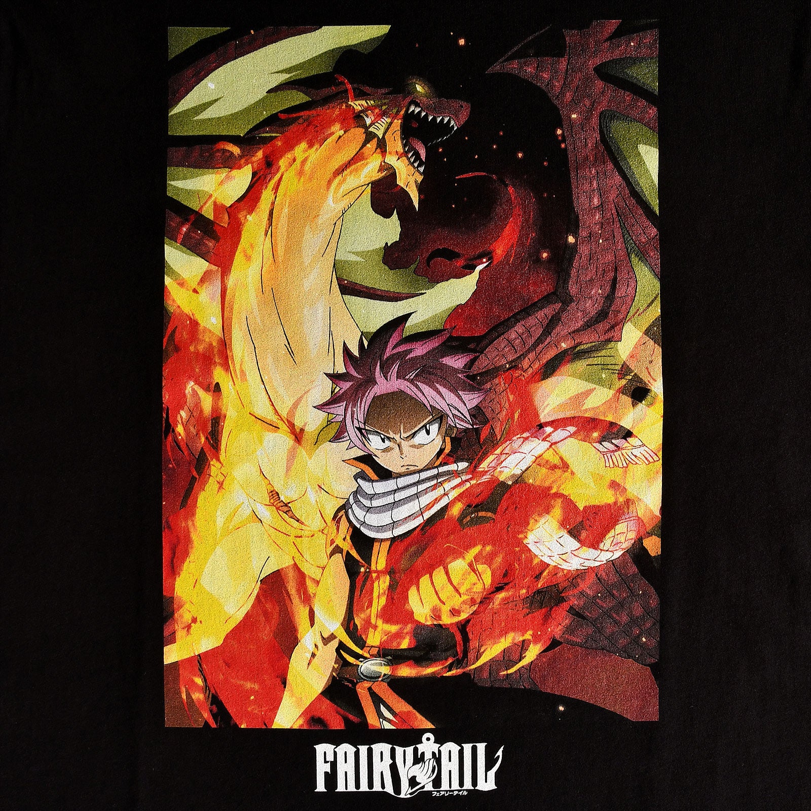 Product image Fairy Tail - Natsu with Igneel T-Shirt black