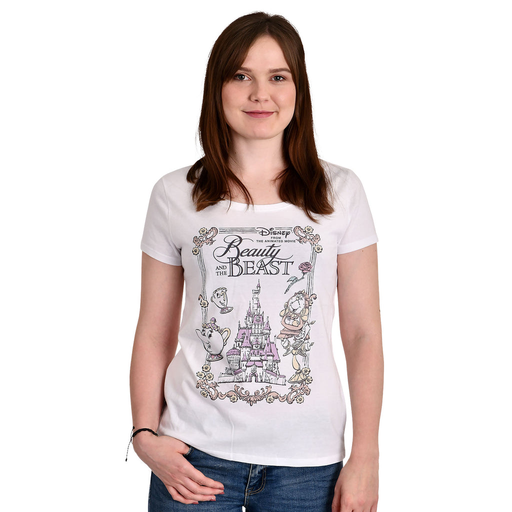 Product image Beauty and the Beast - Movie Portrait Women's T-Shirt White