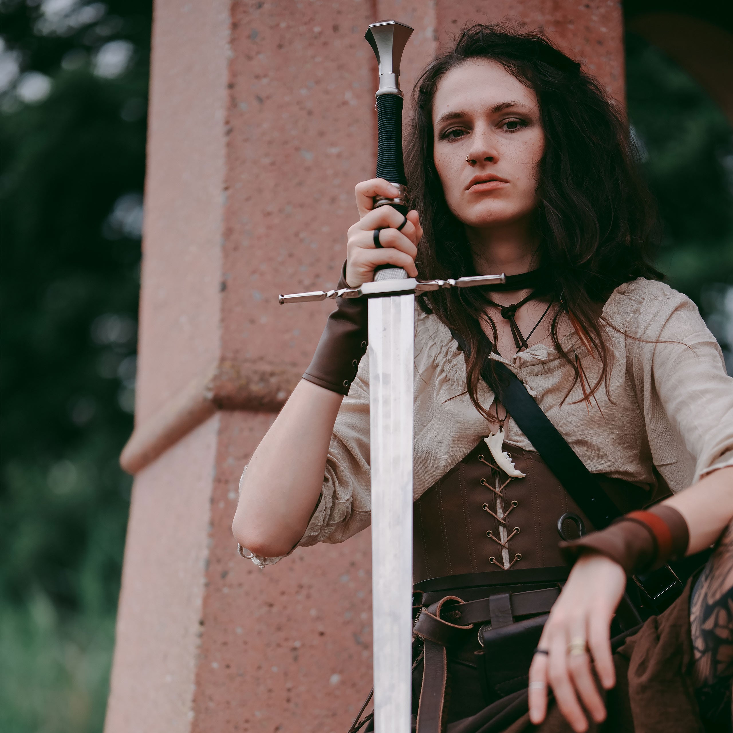 Product image Geralt of Rivia Steel Sword Replica with Scabbard for Witcher Fans
