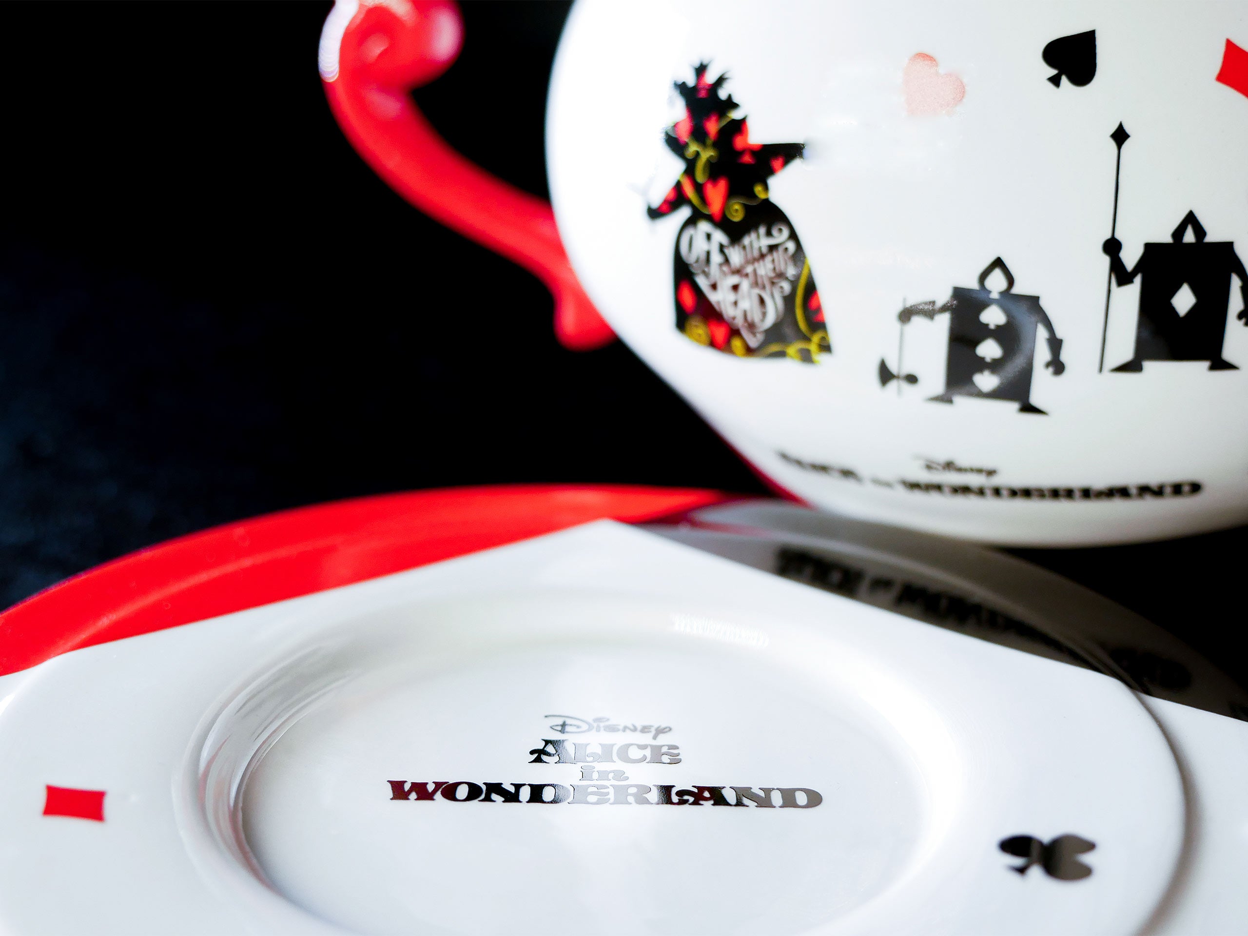 Product image Alice in Wonderland - Queen of Hearts Teapot with Saucer