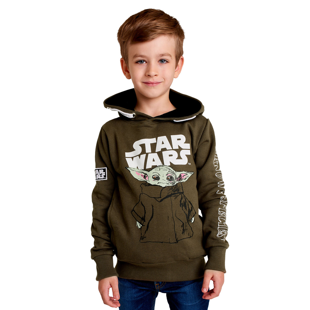 Product image Grogu Kids Hoodie Green - Star Wars The Mandalorian