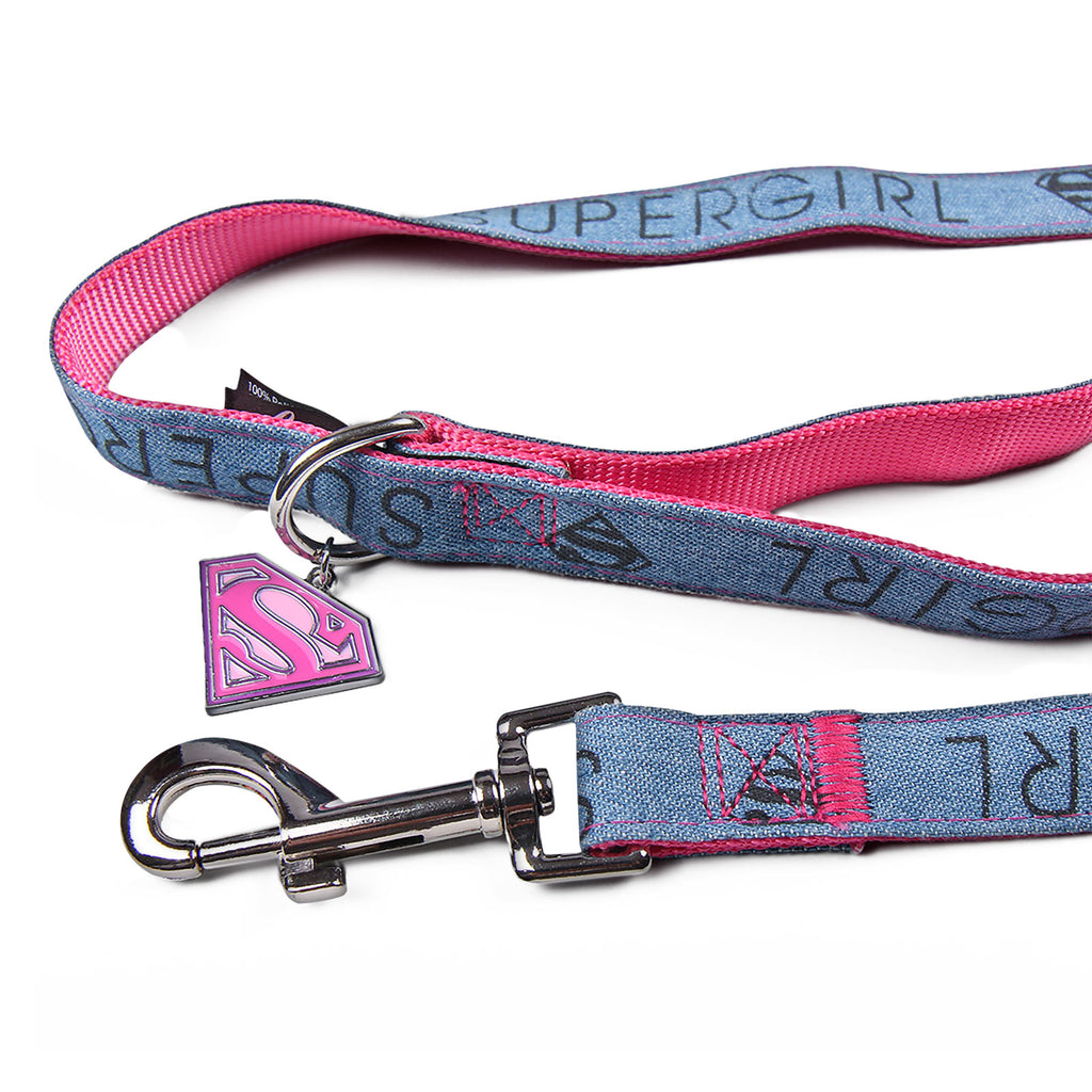 Product image Supergirl dog leash pink-blue