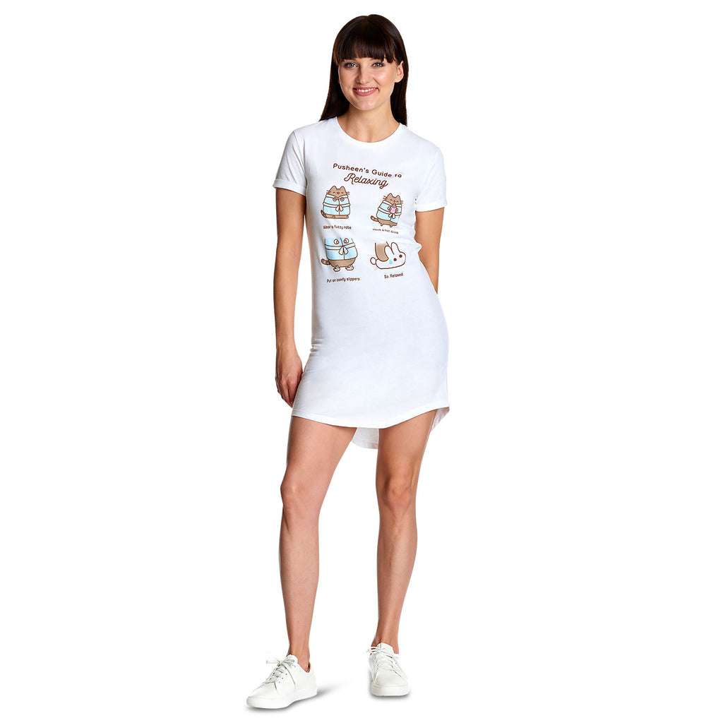 Product image Pusheen - Guide to Relaxing Longshirt Women's White
