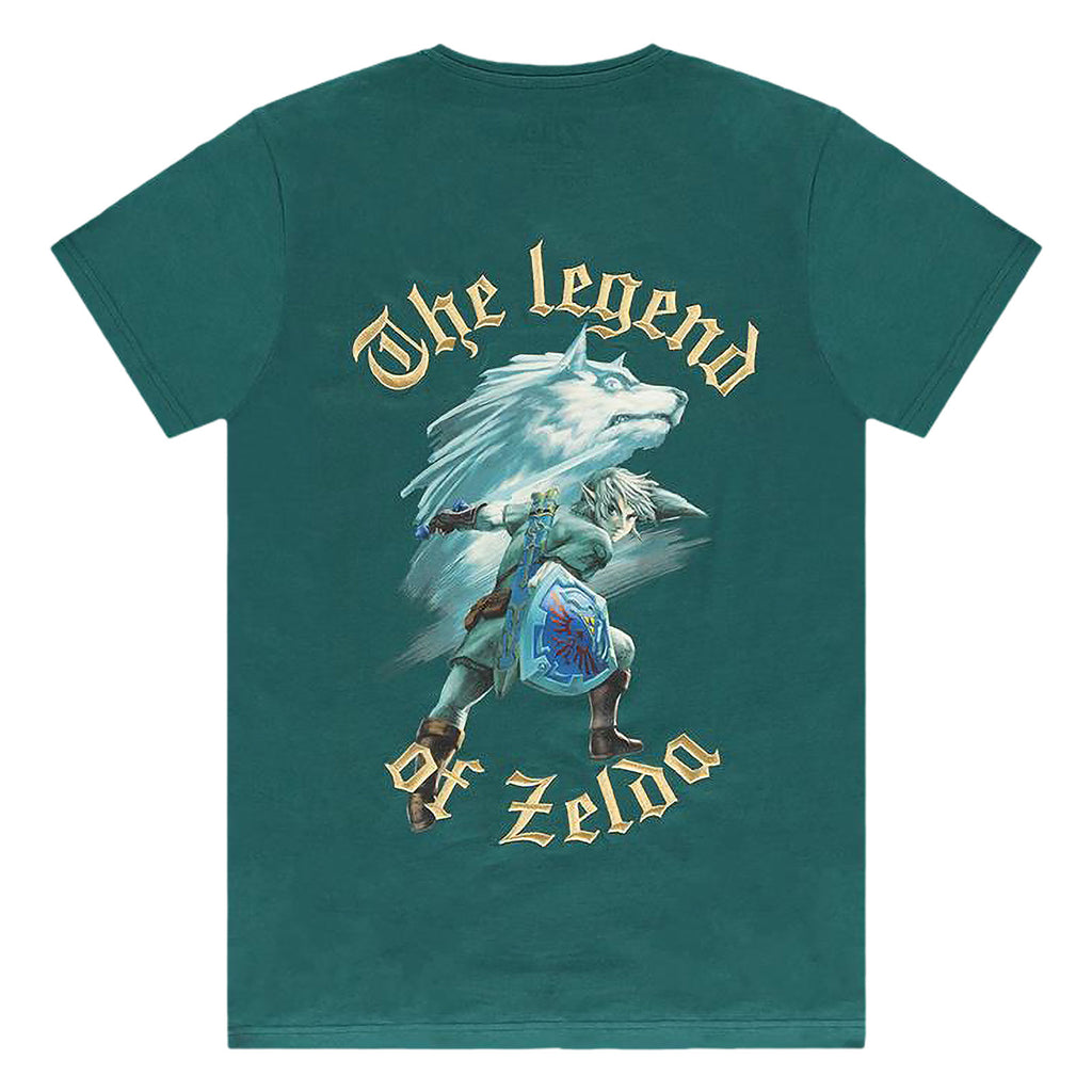 Product image Zelda - Link with Wolf-Link T-Shirt turquoise