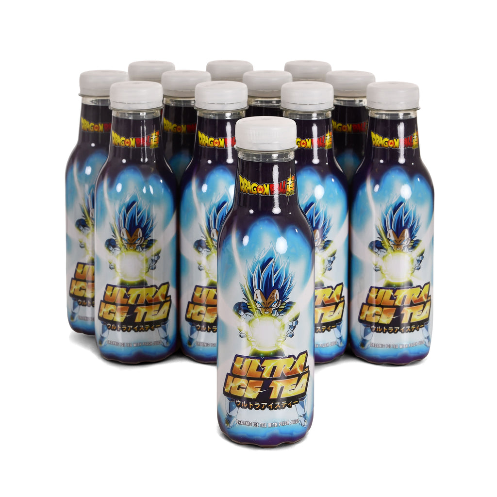 Product image Dragon Ball - Vegeta Ultra Bio Ice Tea Peach 12 Pack