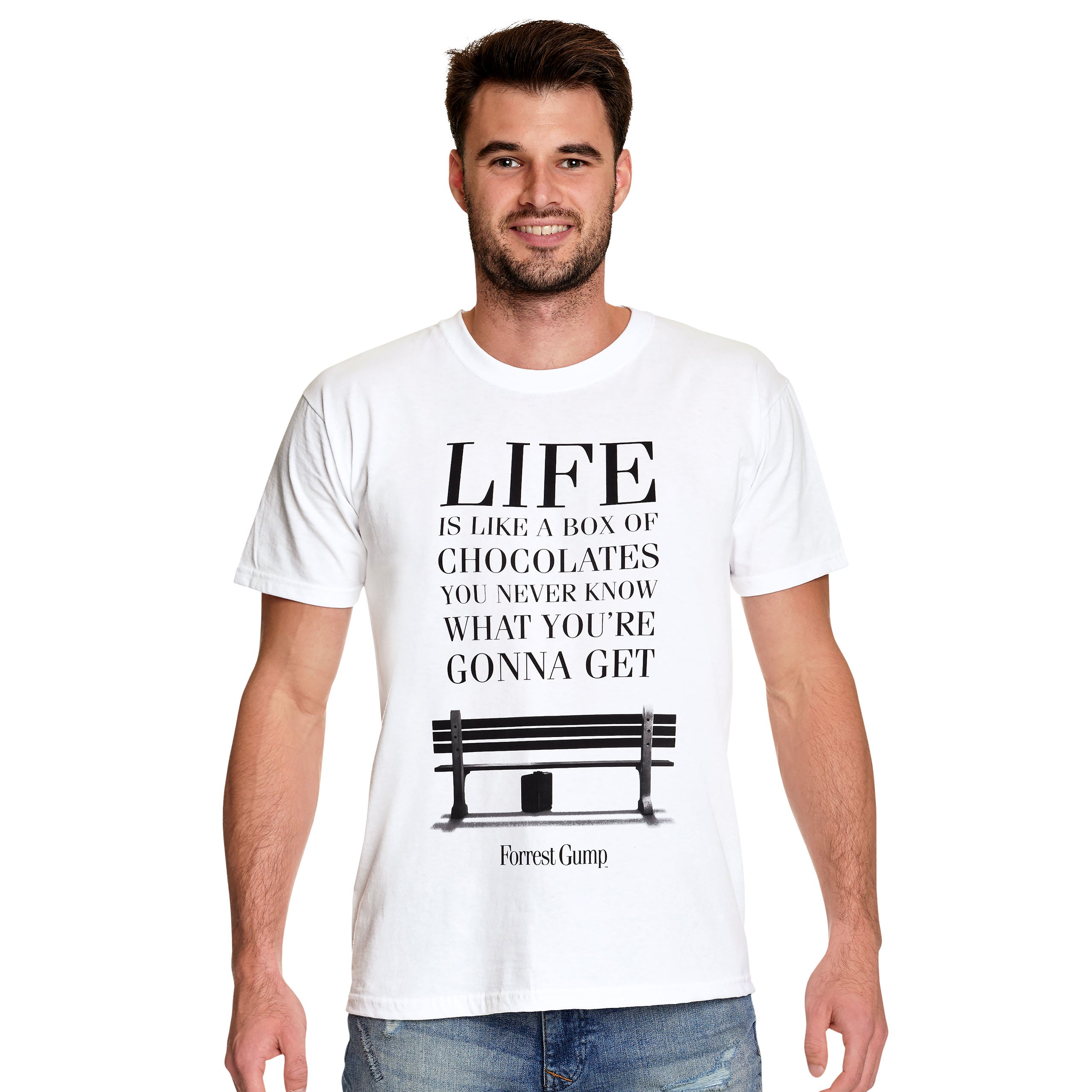 Product image Forrest Gump - Life Is Like a Box of Chocolates T-Shirt white