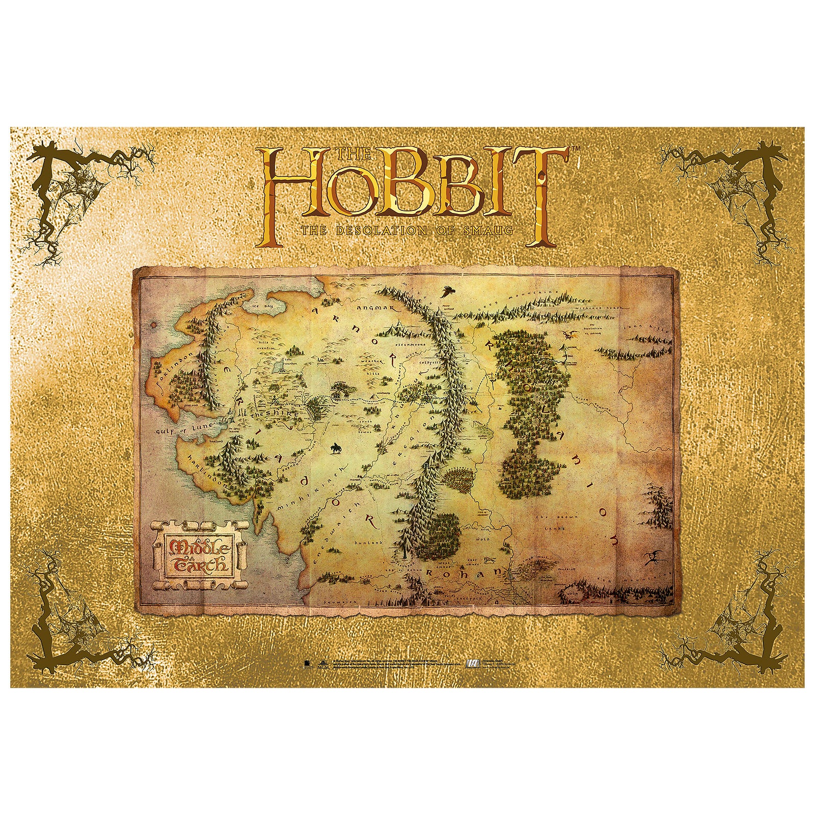 Product image The Hobbit - Middle Earth Map Maxi Poster