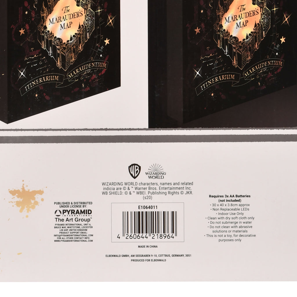 Product image Harry Potter - Marauder's Map Wall Picture with Light