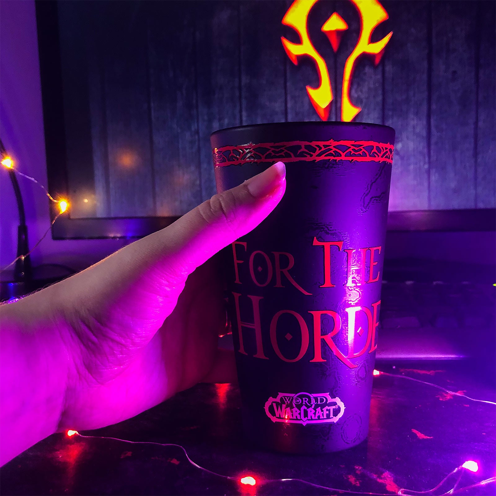 Product image World of Warcraft - Horde Crest Glass