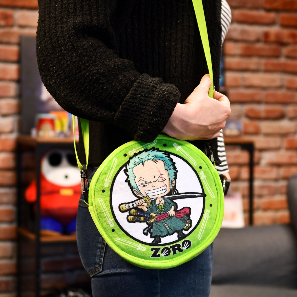 Product image One Piece - Zoro Plush Crossbody Bag green