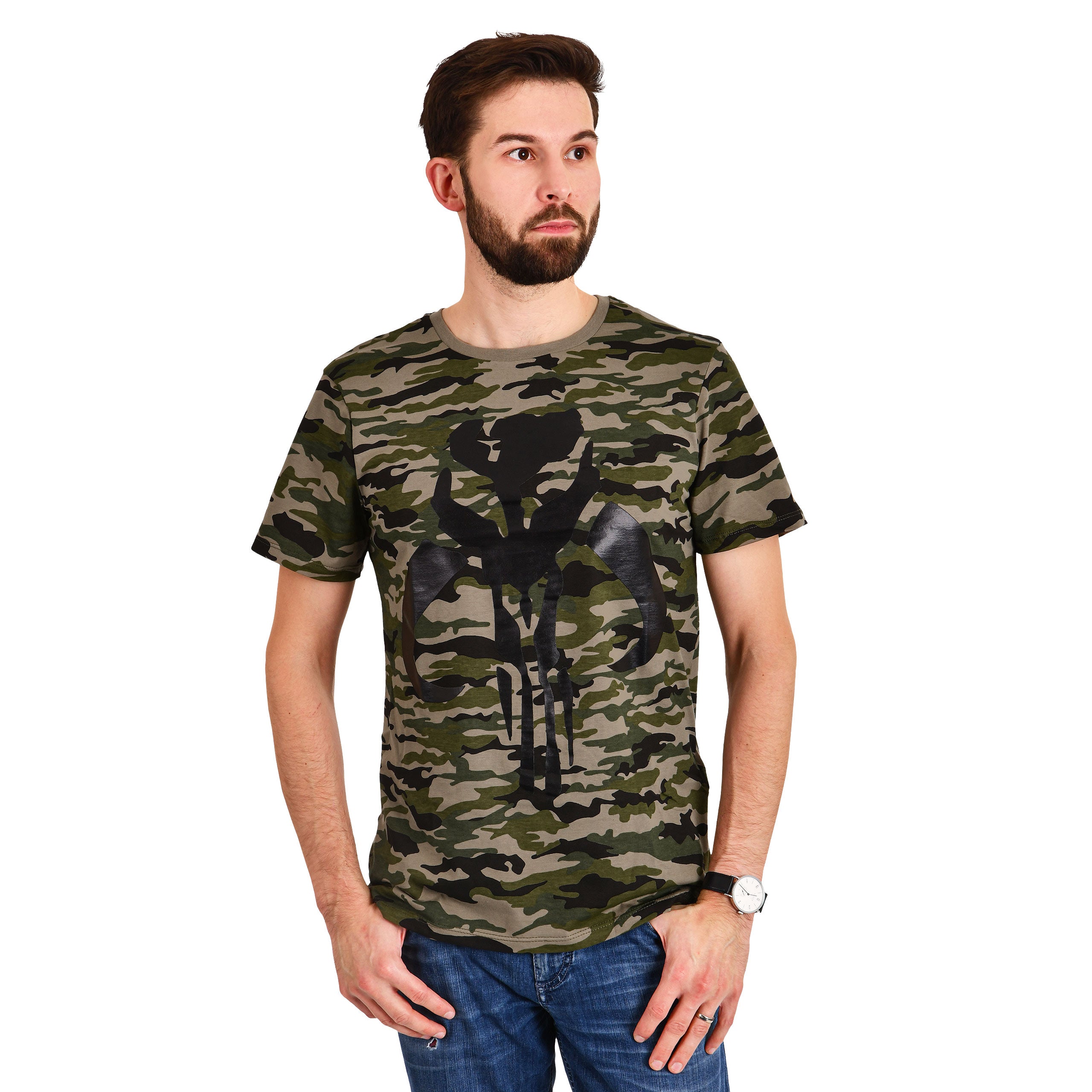 Product image The Mandalorian Camouflage Logo T-Shirt - Star Wars
