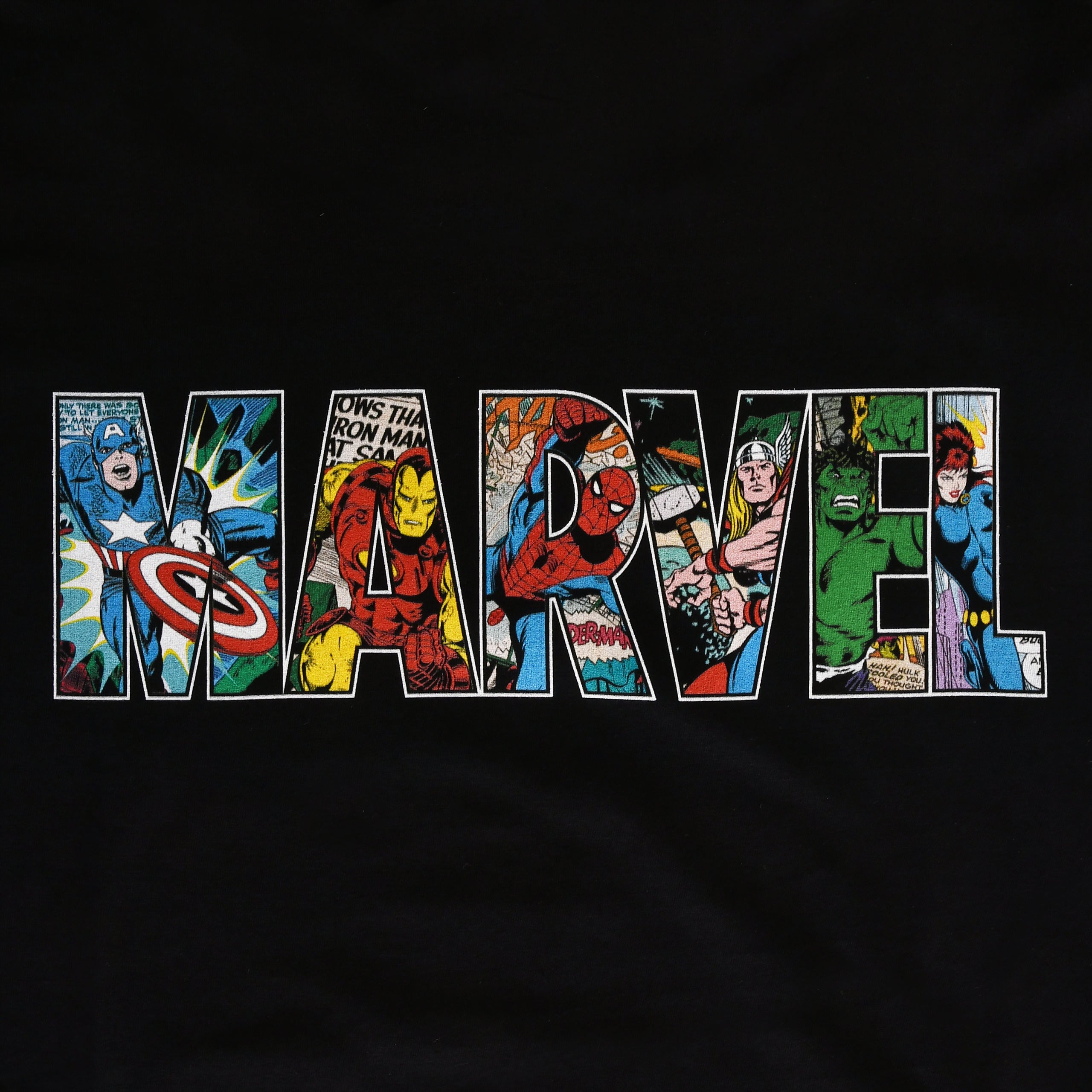 Product image Marvel - Comic Strip Logo T-Shirt black