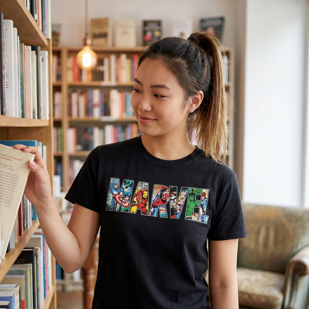 Product image Marvel - Comic Strip Logo T-Shirt black
