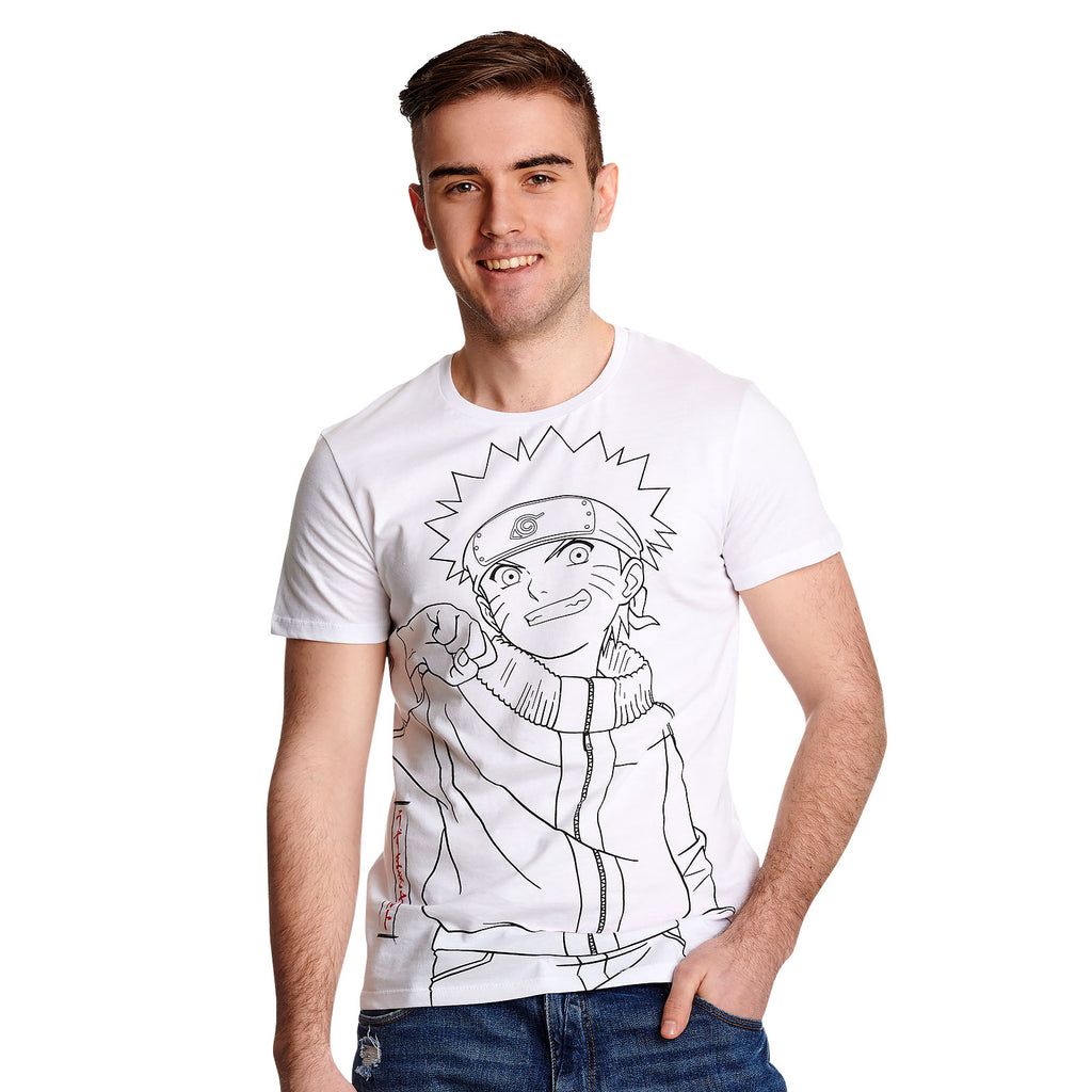 Product image Naruto - Monochrome Sketch T-Shirt white