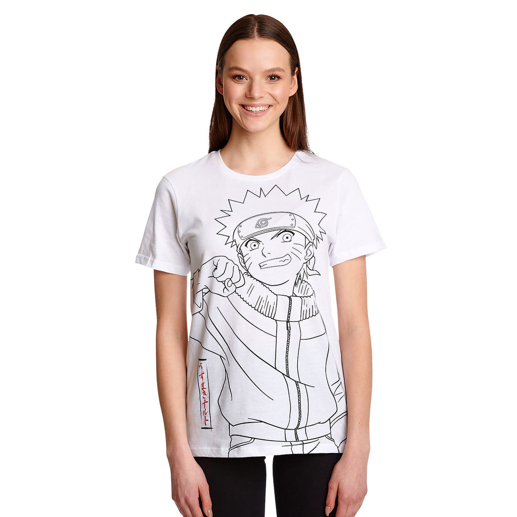 Product image Naruto - Monochrome Sketch T-Shirt white