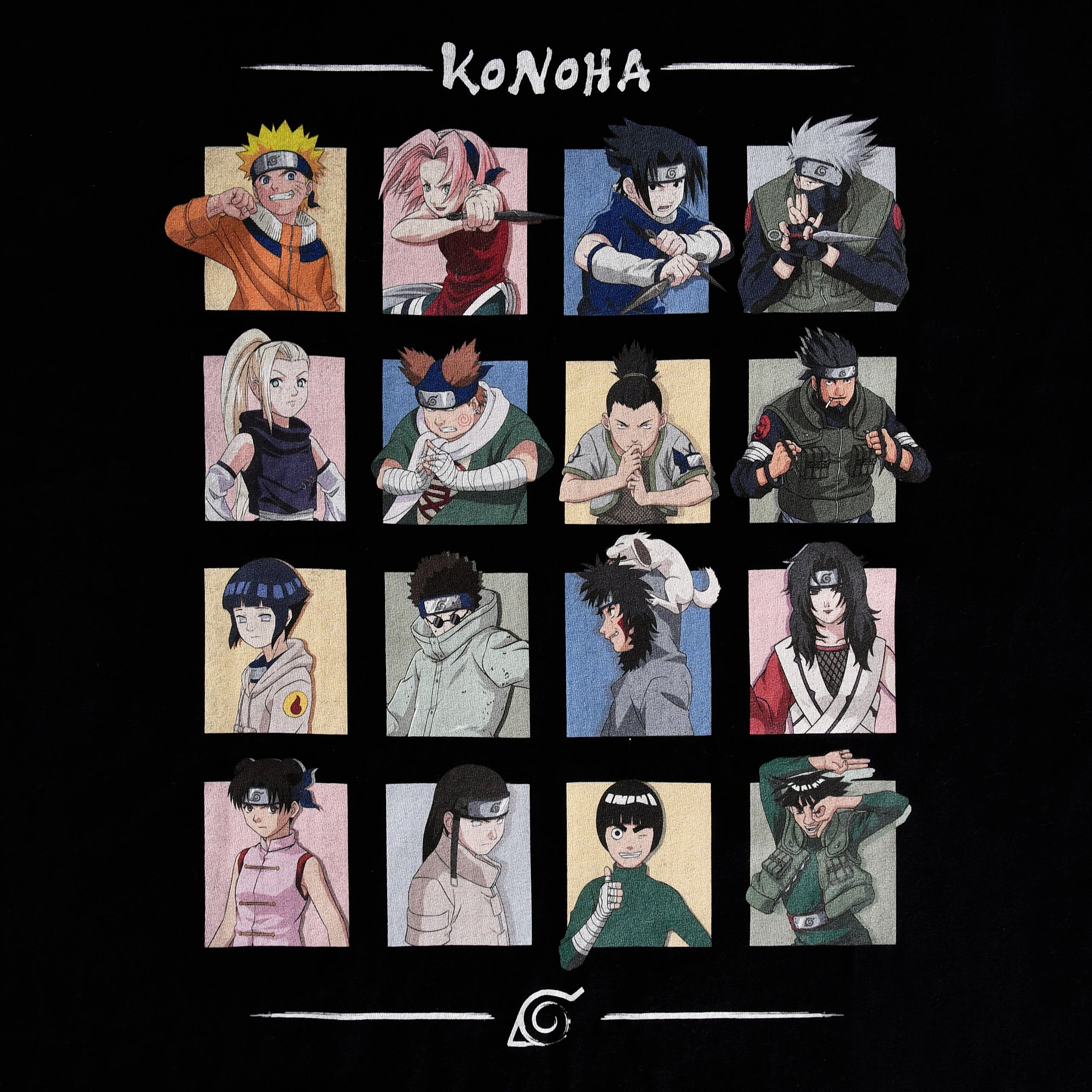 Product image Naruto - Characters of Konoha T-Shirt black