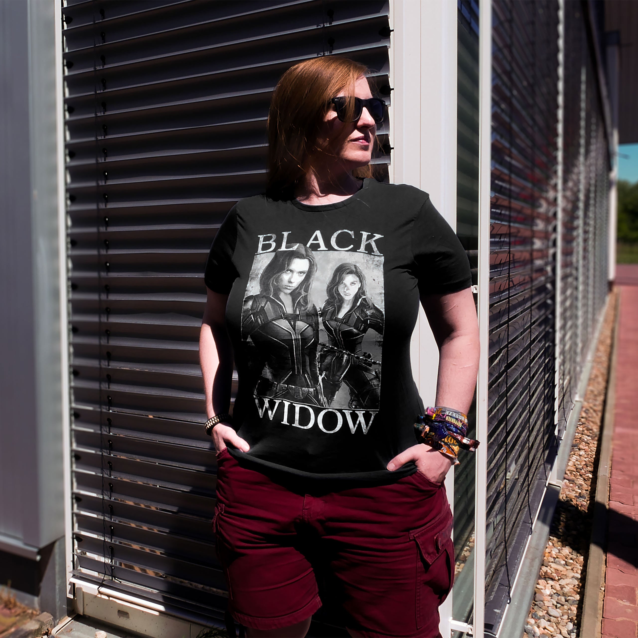 Product image Black Widow - Poster T-Shirt grey