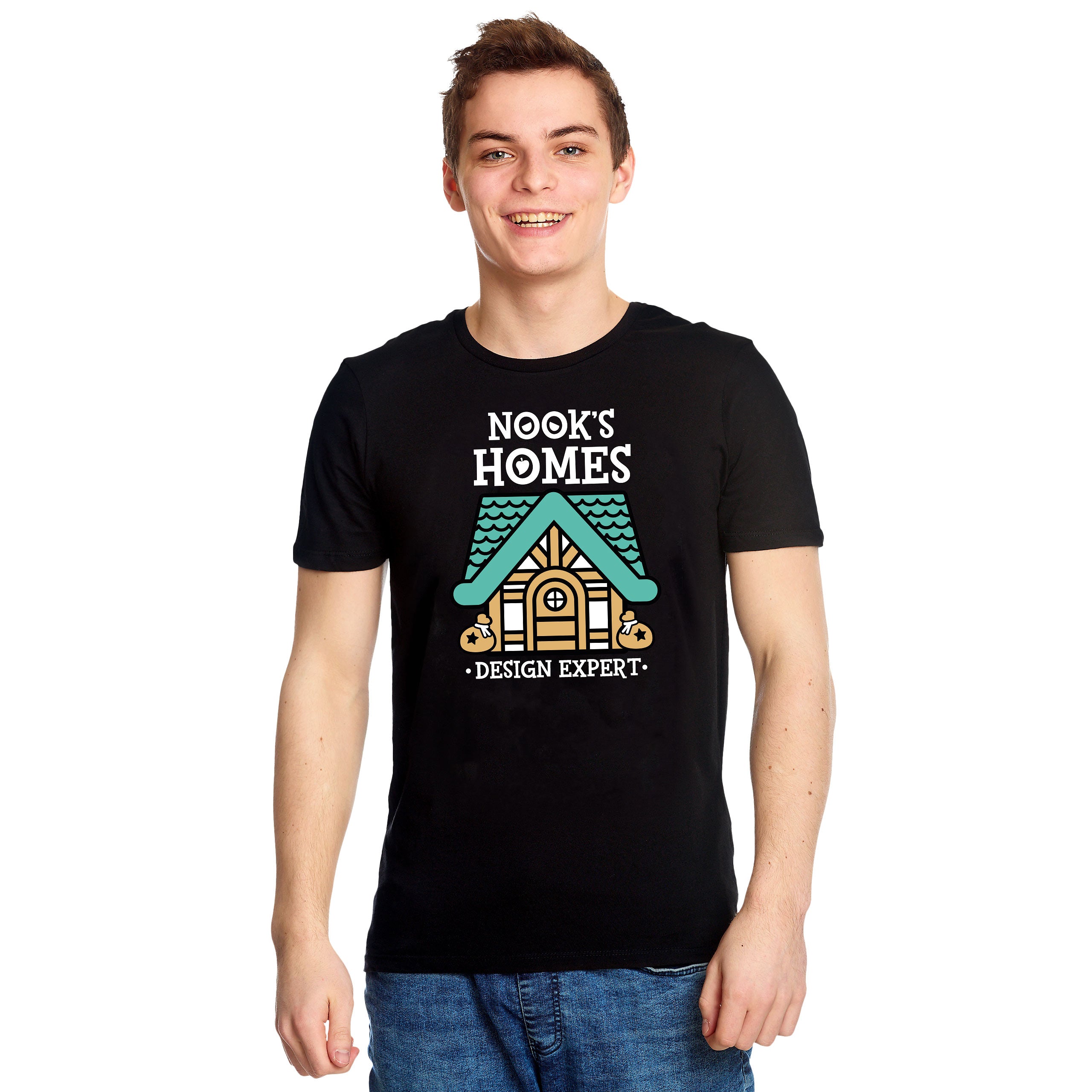 Product image Nook's Homes T-Shirt for Animal Crossing Fans Black