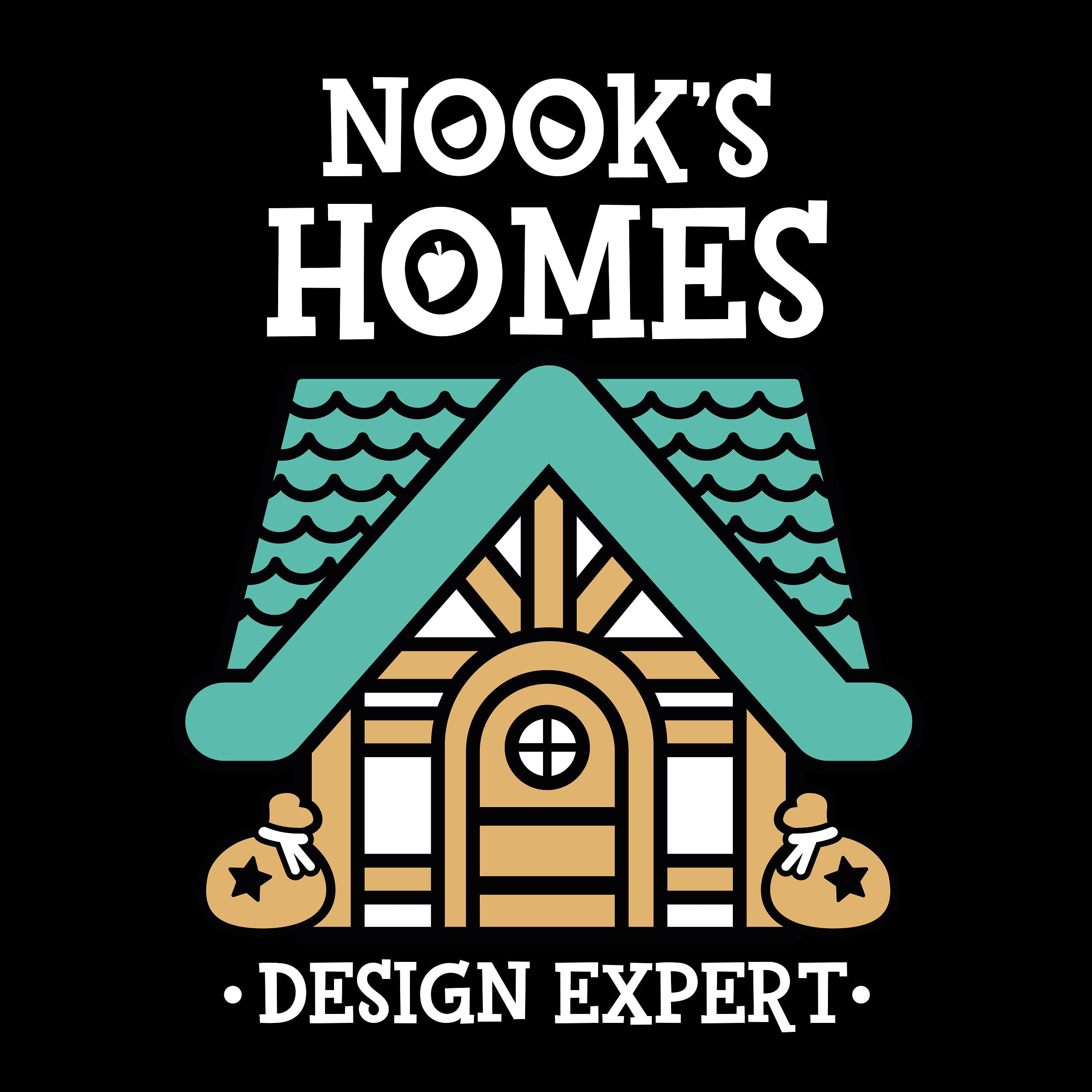 Product image Nook's Homes T-Shirt for Animal Crossing Fans Black