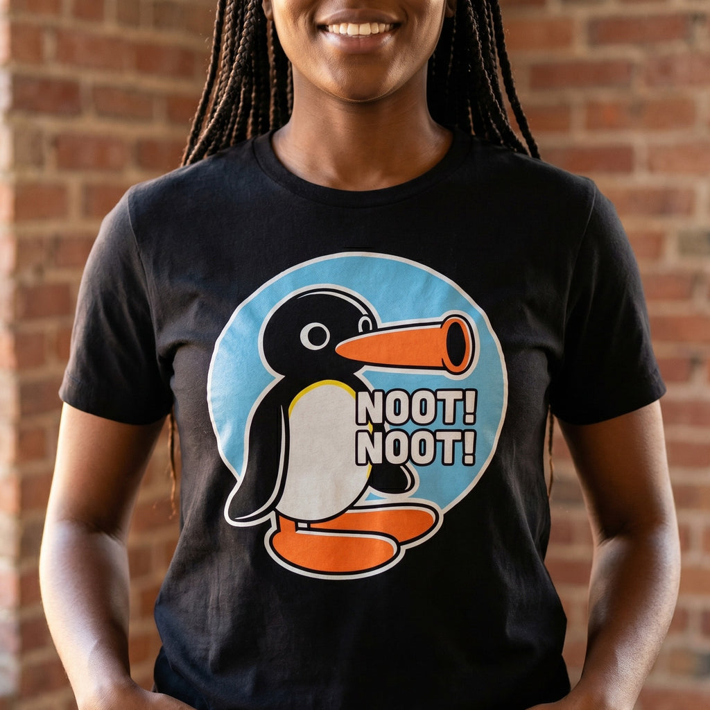 Product image Noot Noot T-Shirt for Pingu Fans black