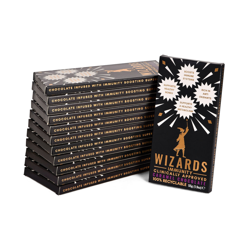 Product image Wizards Magic - Immunity Caramel Chocolate 12 Bars