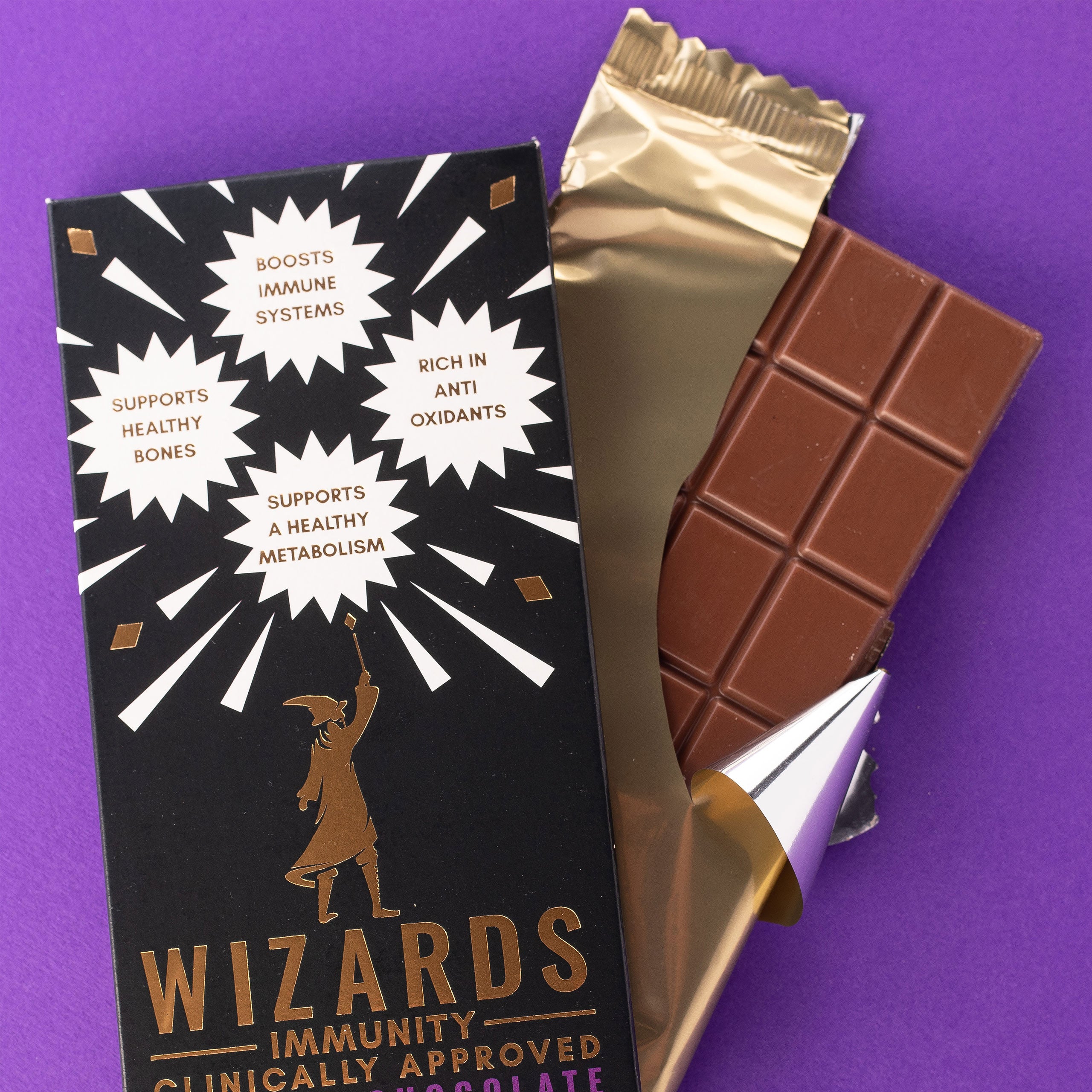 Product image Wizards Magic - Immunity Caramel Chocolate 12 Bars