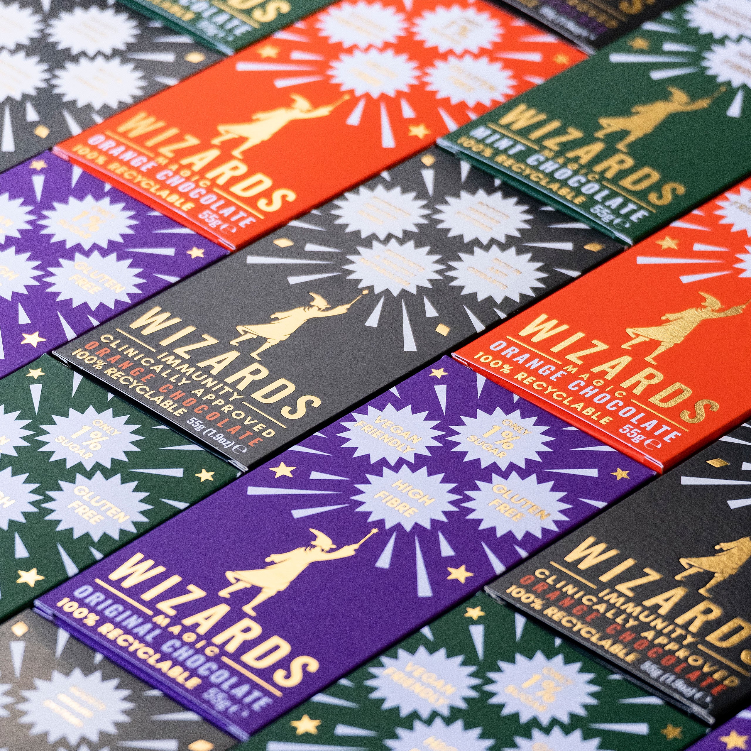 Product image Wizards Magic - Immunity Caramel Chocolate 12 Bars