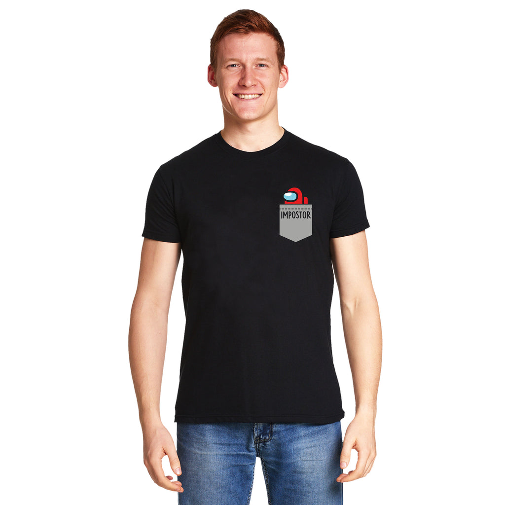 Product image Impostor Pocket T-Shirt for Among Us Fans Black