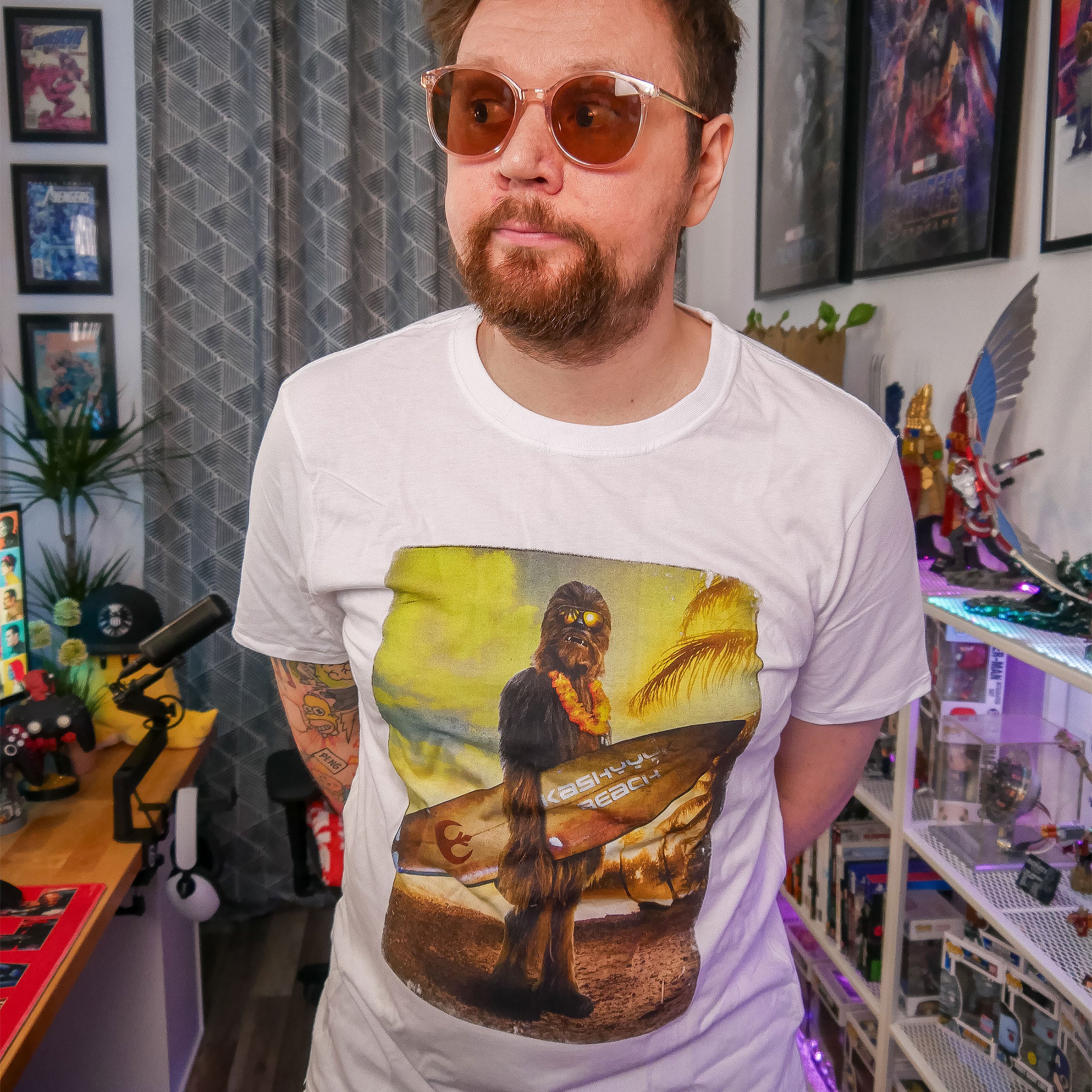 Product image Star Wars - Wookiee Surfer T-Shirt white